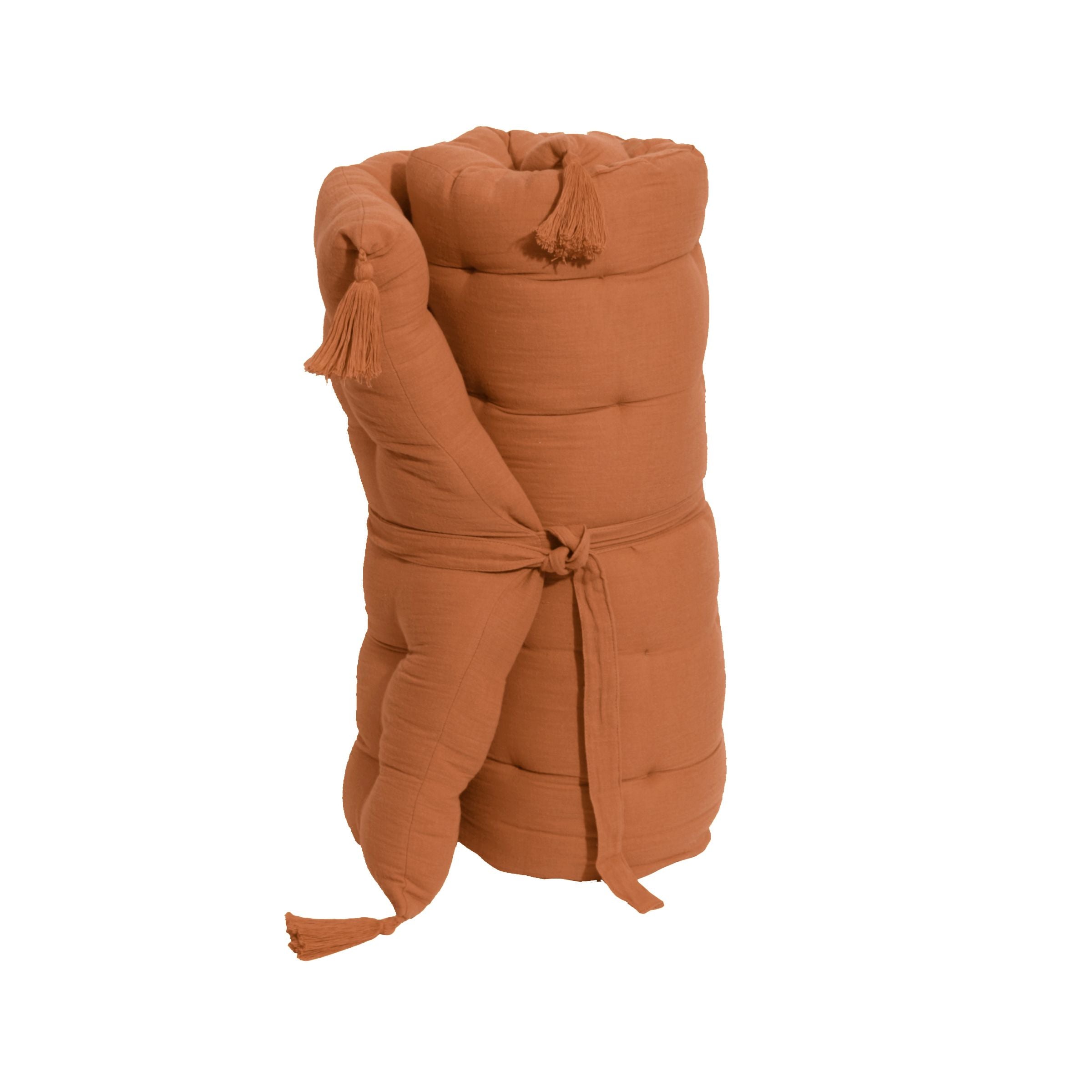 Apricot muslin floor mattress