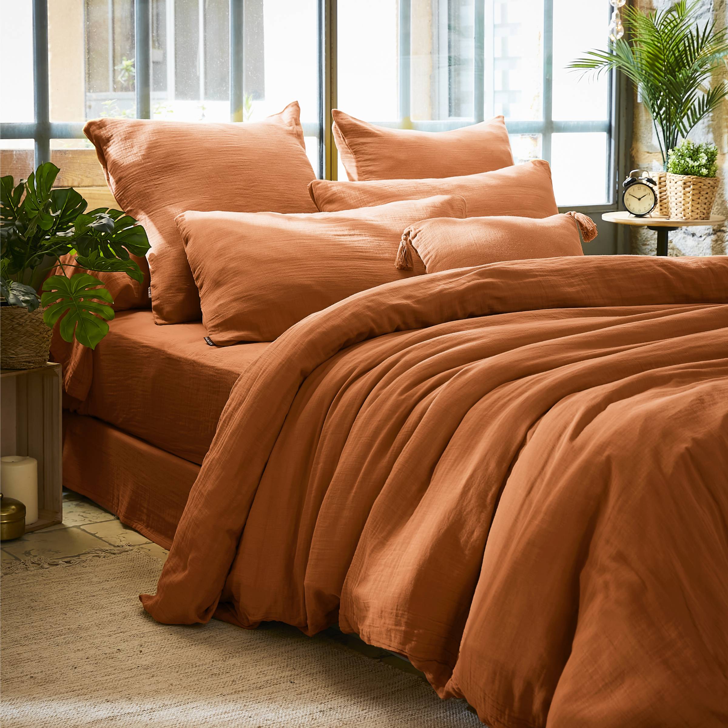 Apricot bedding set