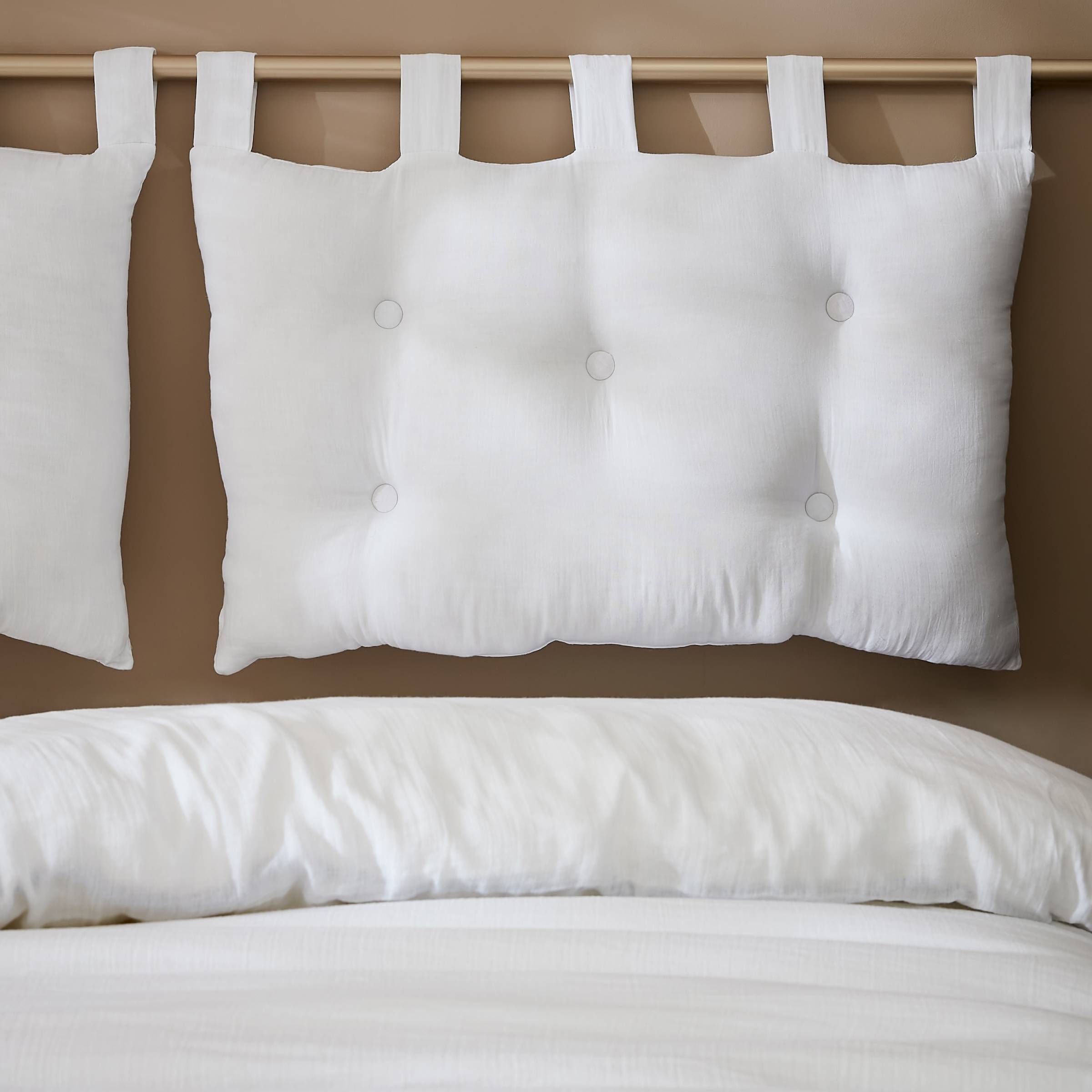 Chantilly muslin headboard