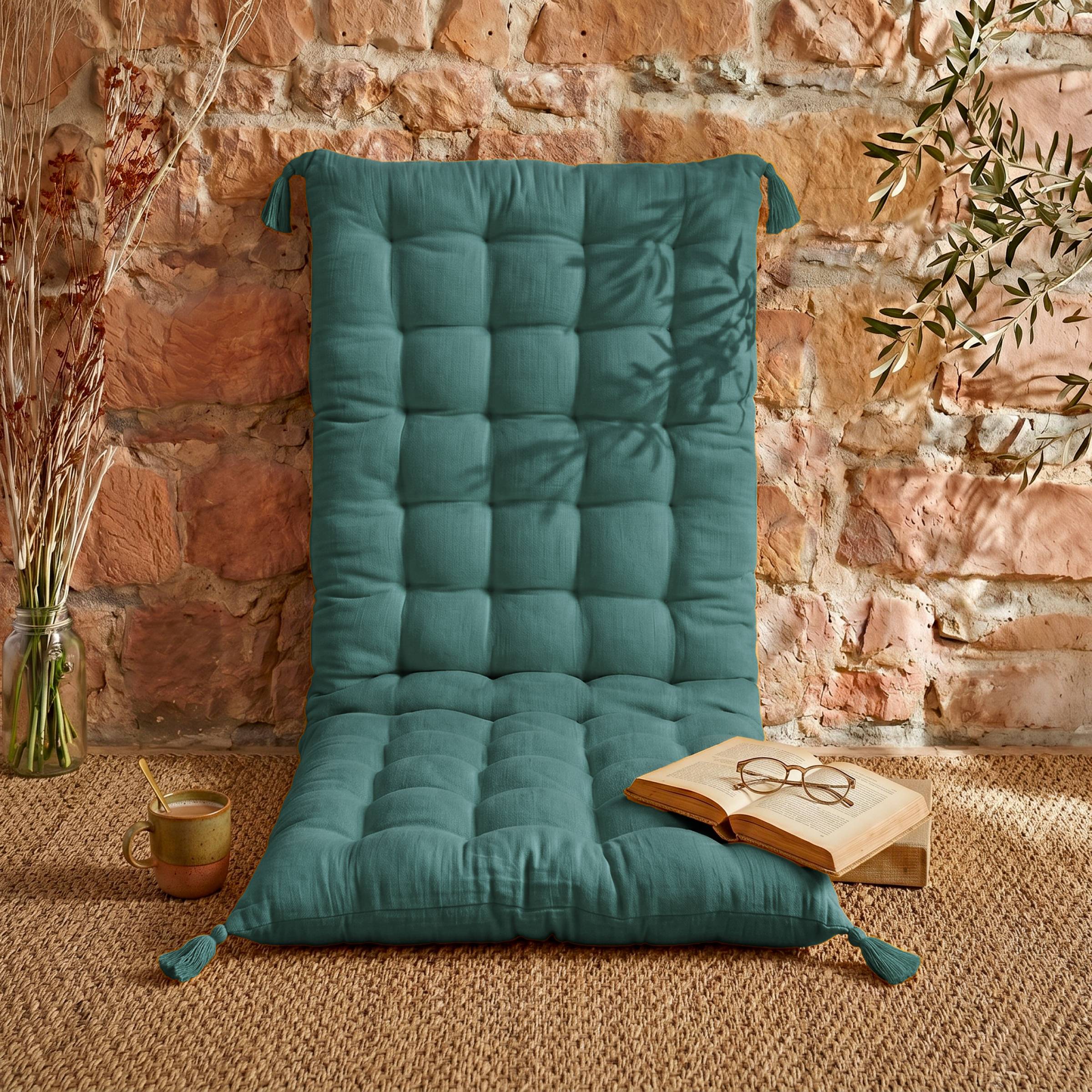 Duck blue muslin floor mattress