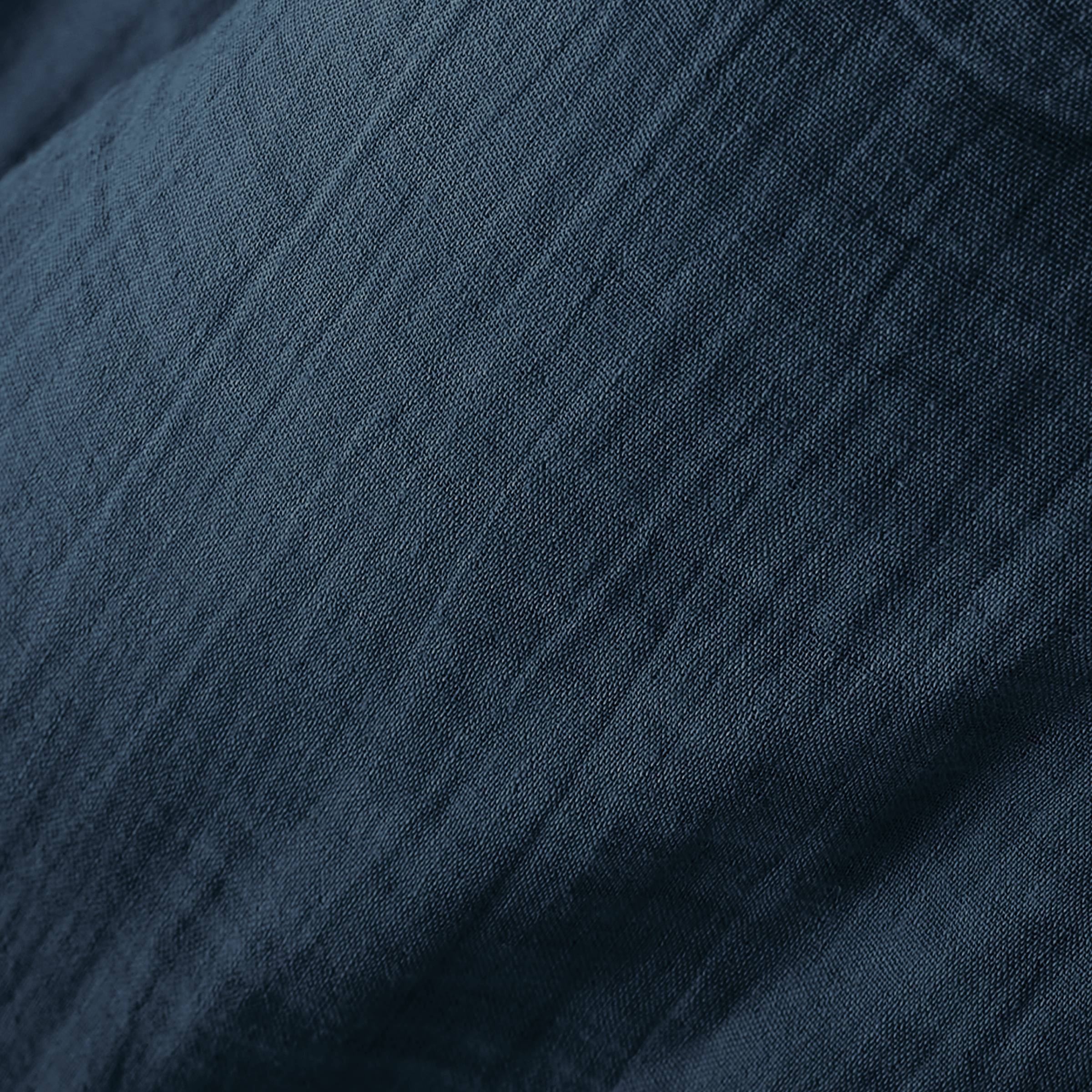 Midnight blue muslin cushion