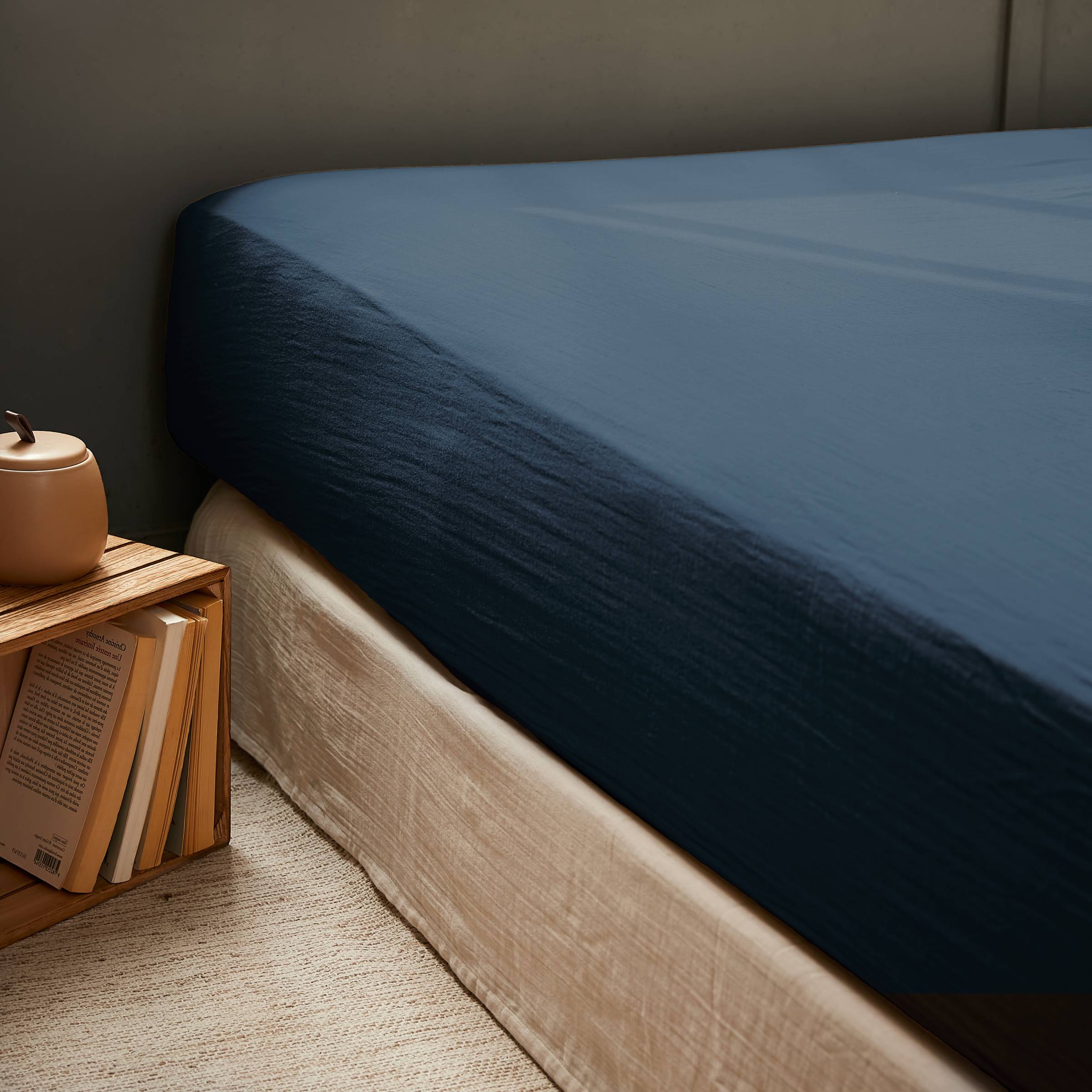 Midnight blue bedding set