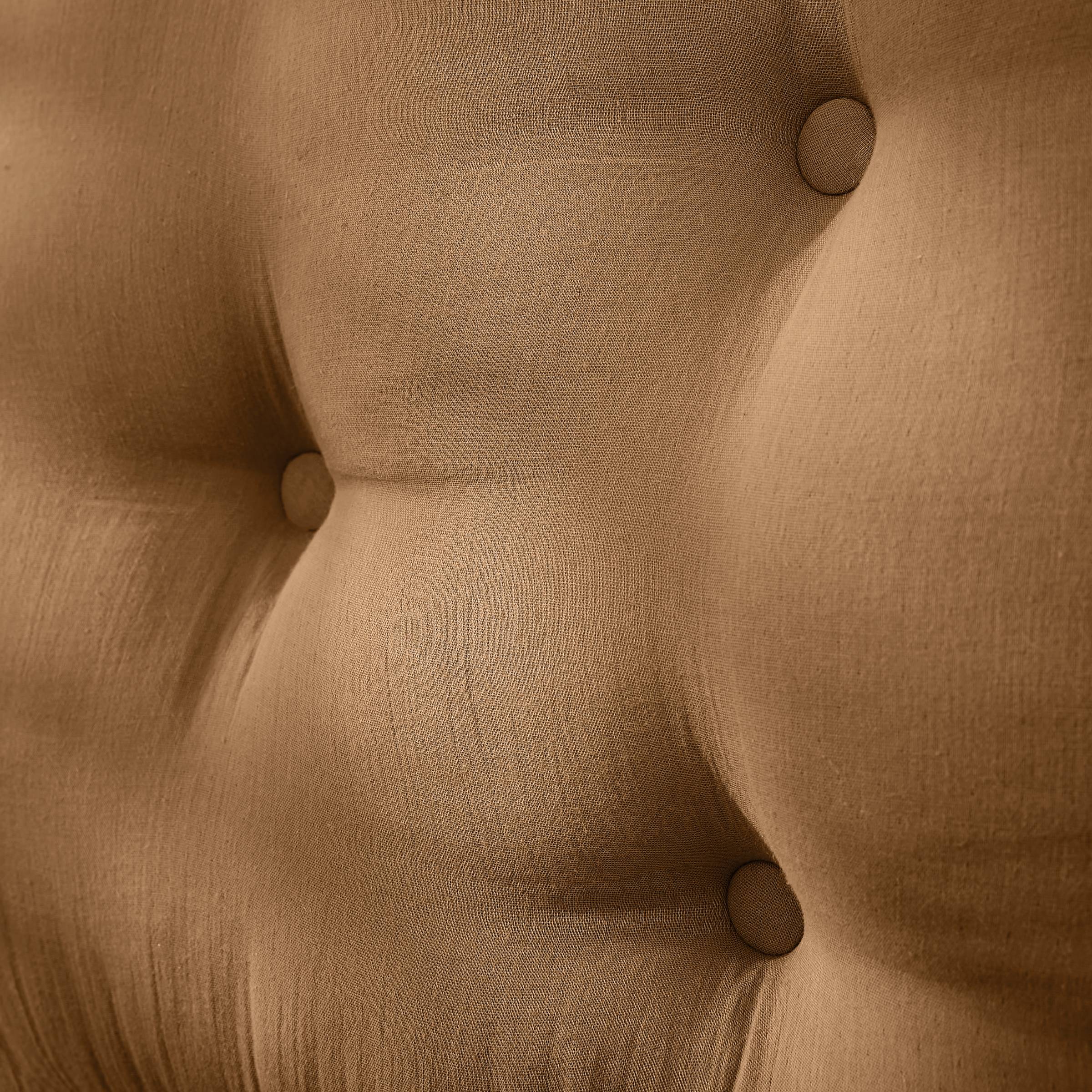 Camel muslin headboard