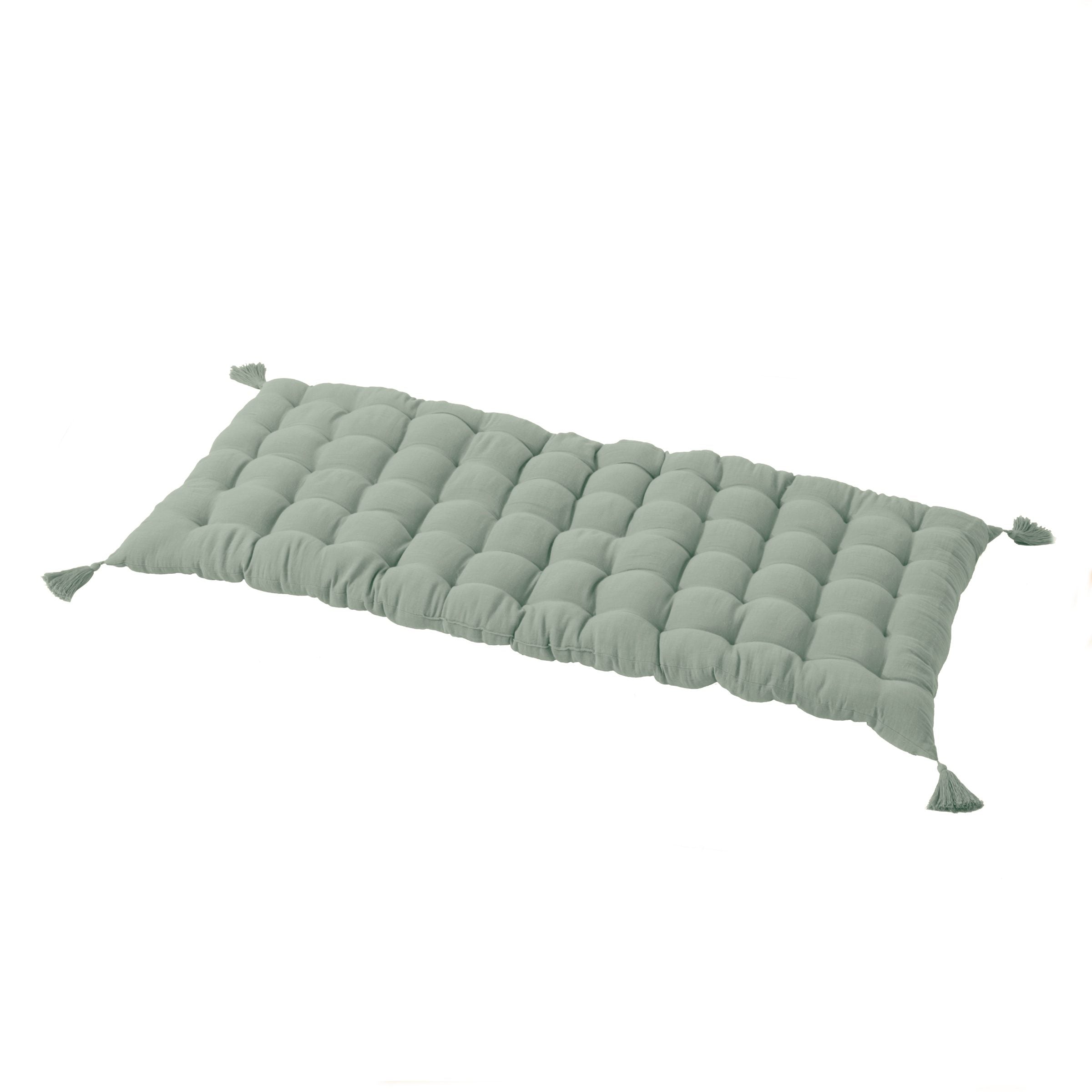 Eucalyptus green muslin floor mattress