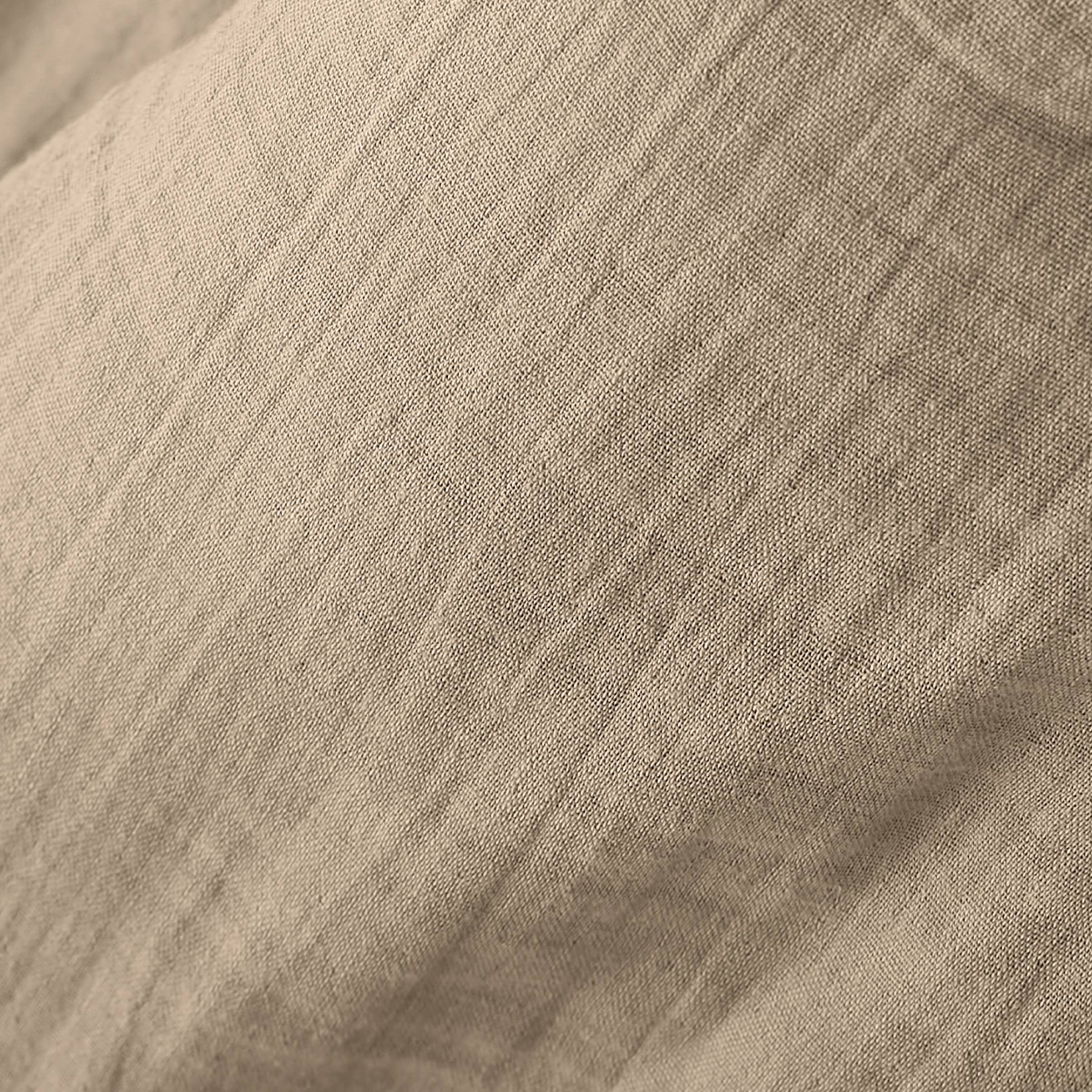 Taupe muslin cushion