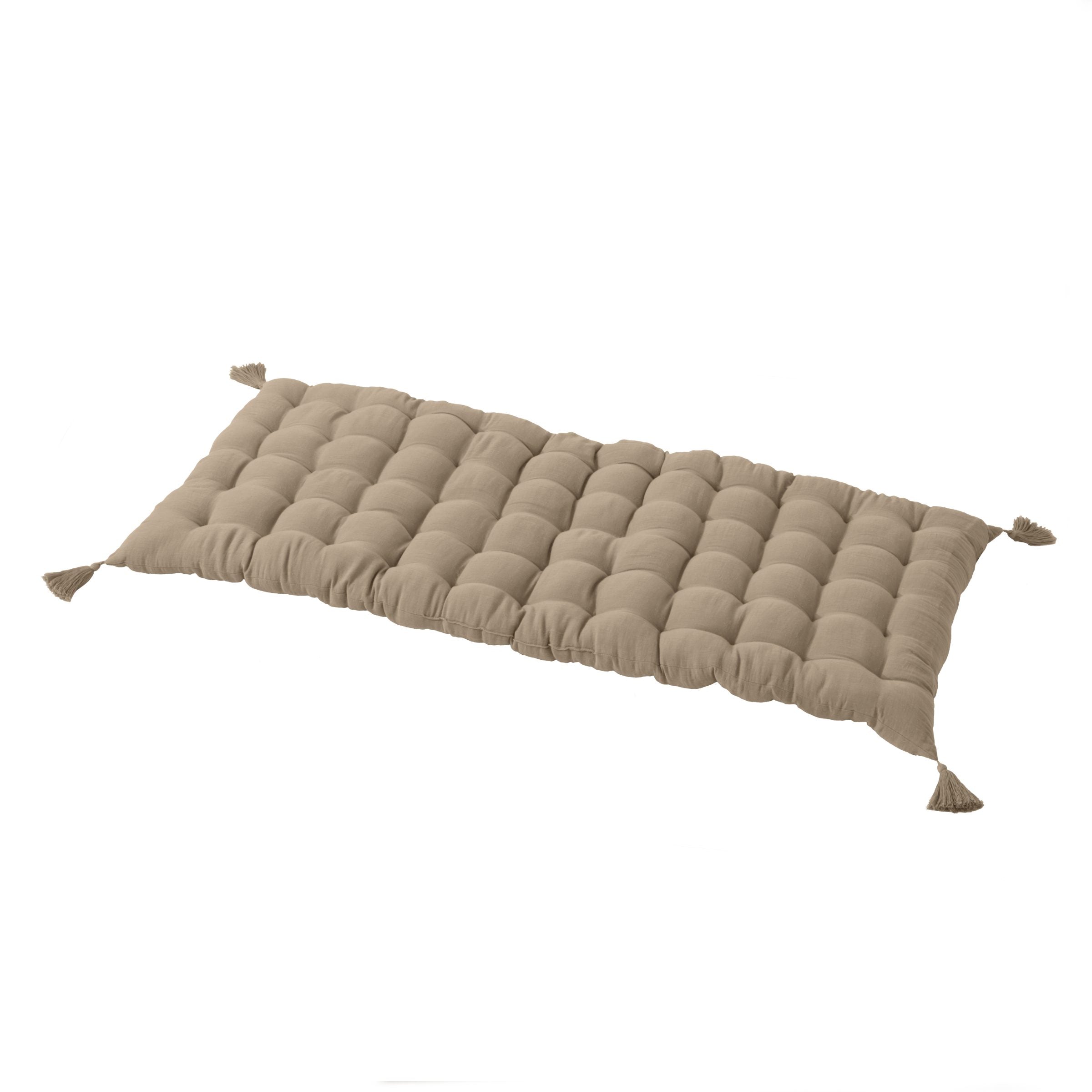 Taupe muslin floor mattress