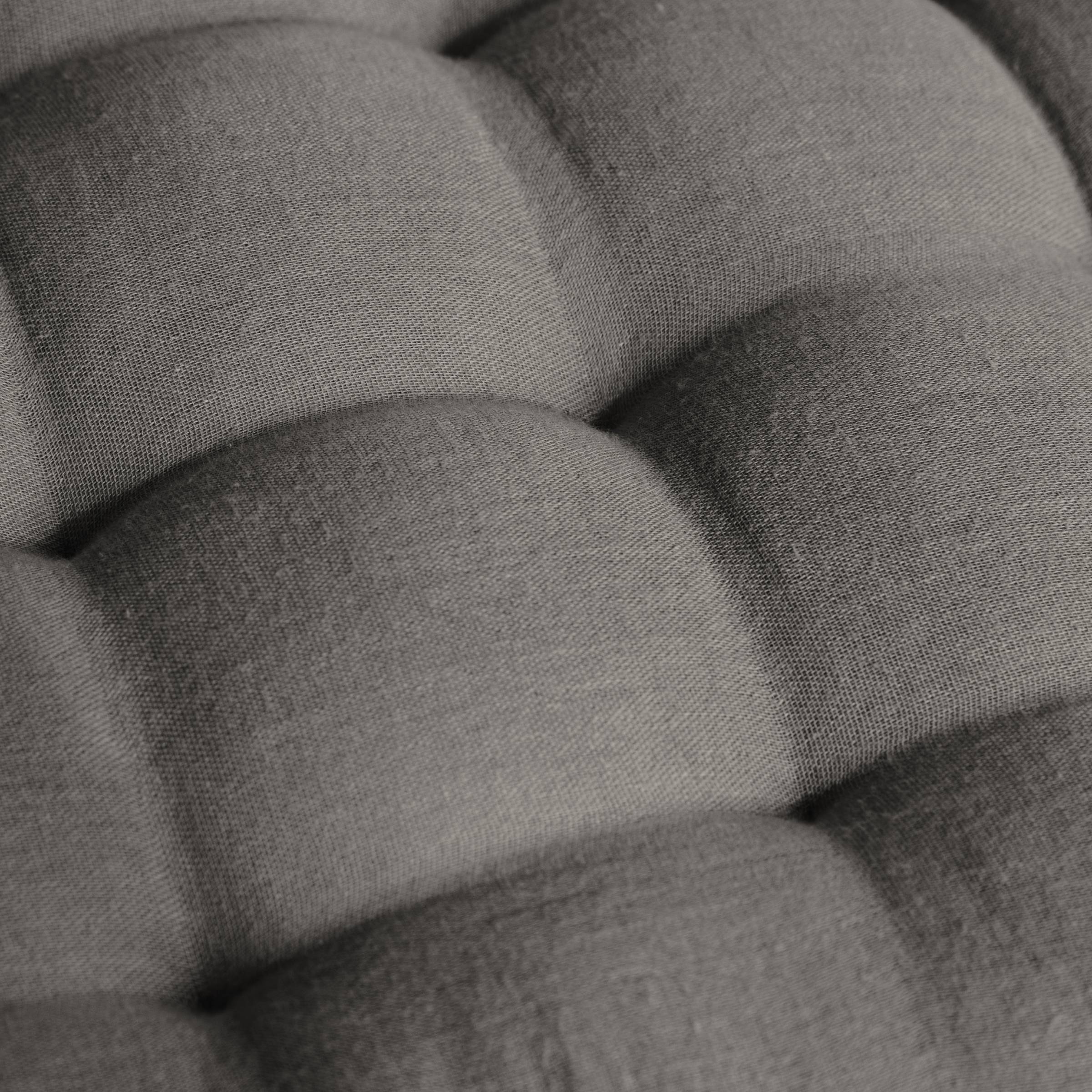 Dark grey muslin floor mattress