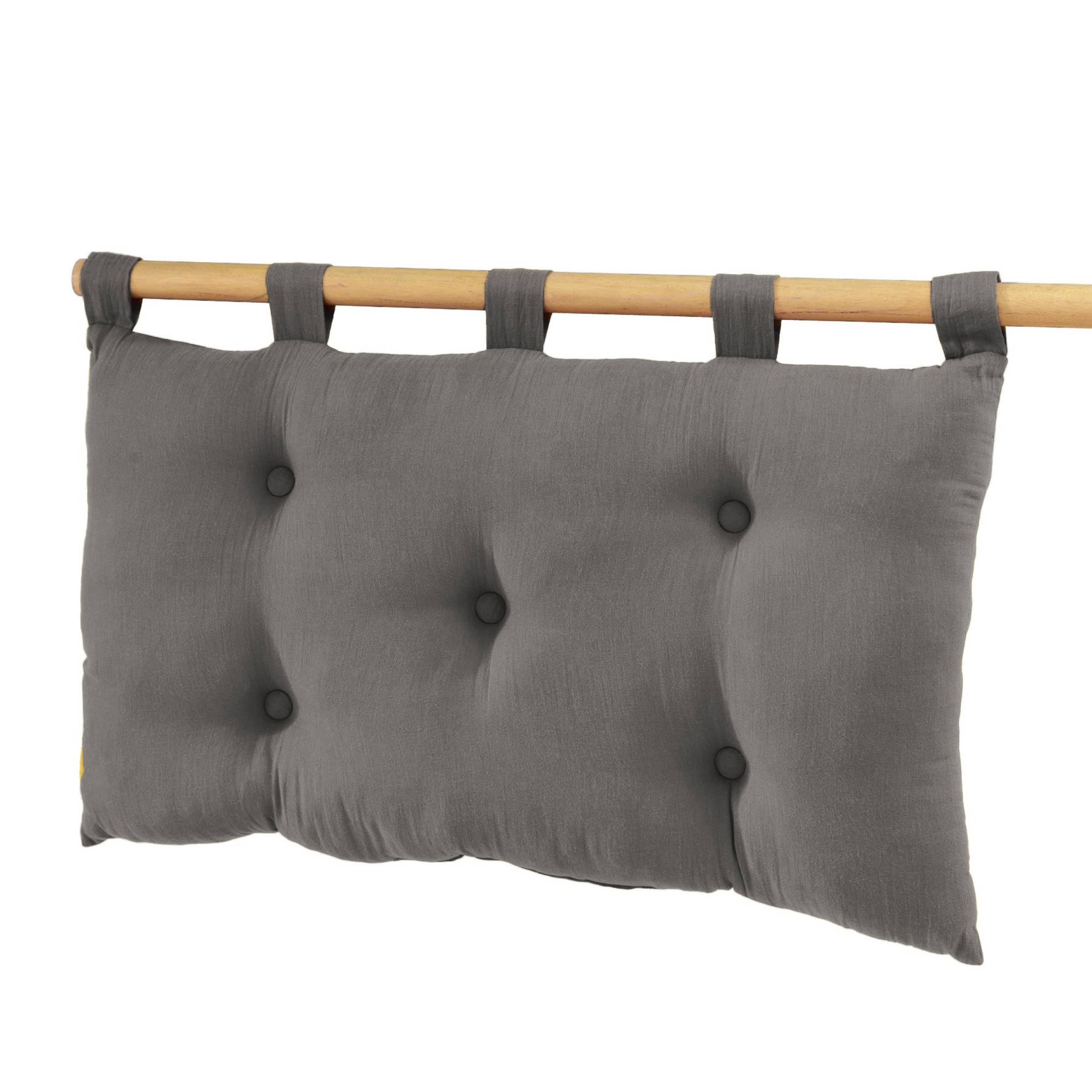 Granite muslin headboard