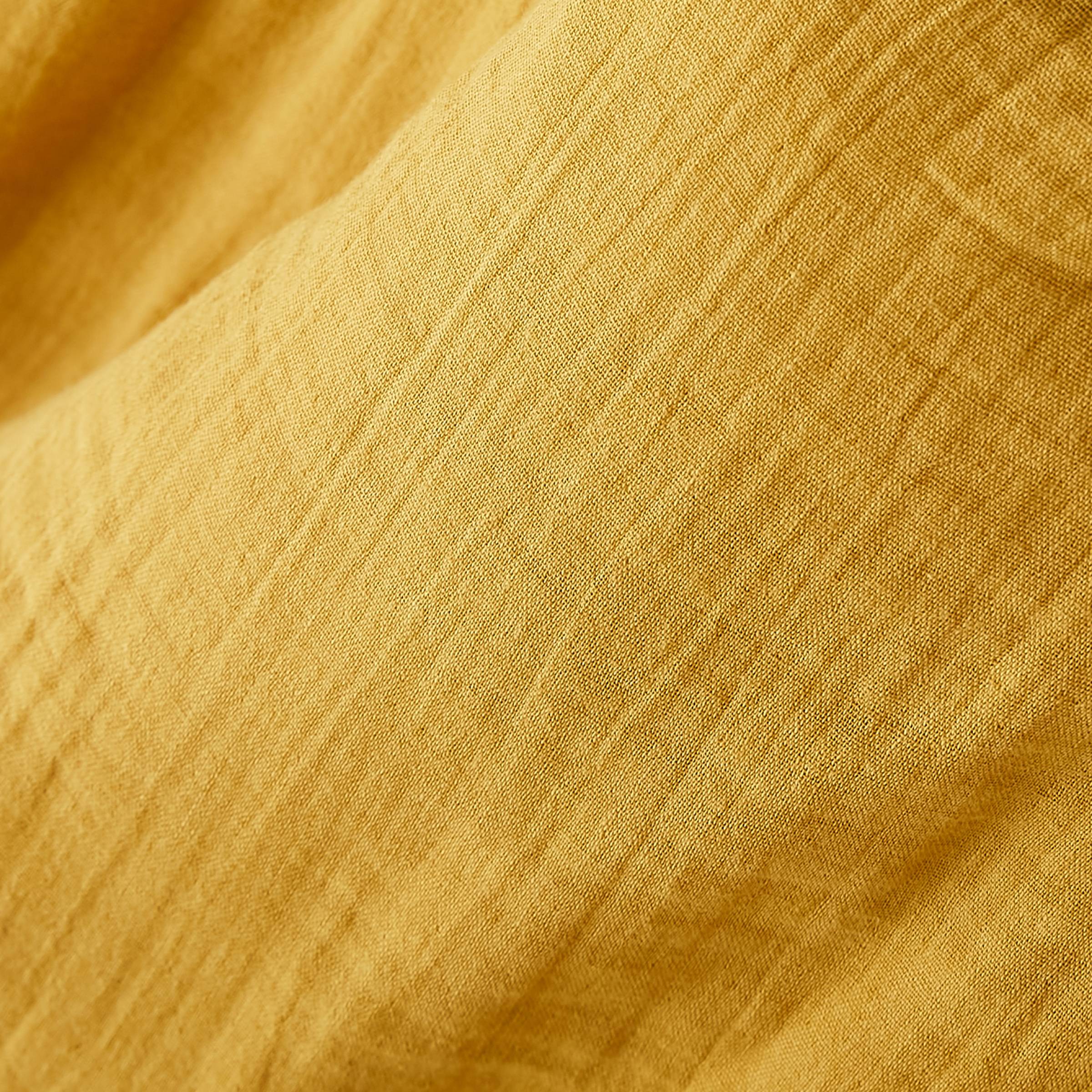 Saffron muslin duvet cover