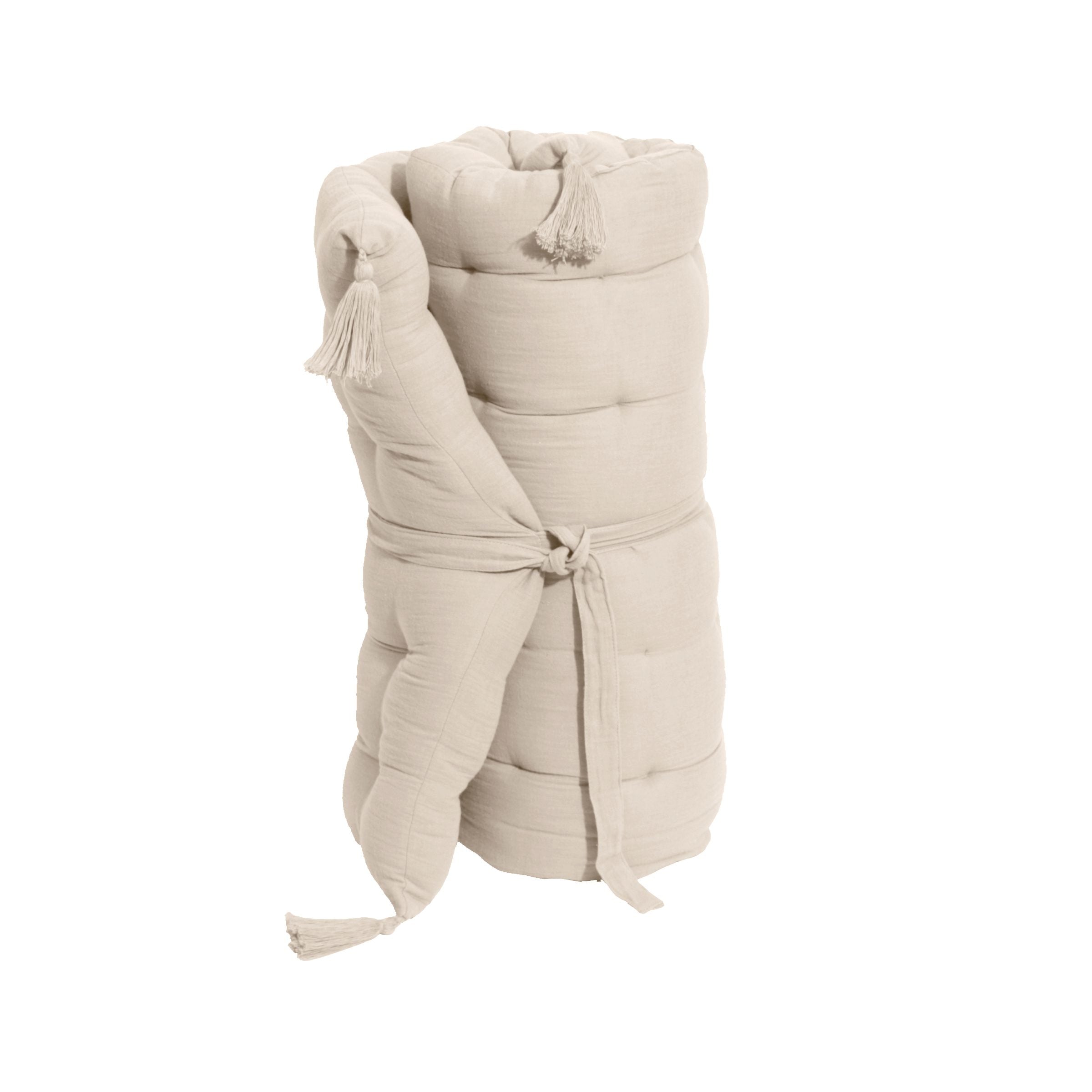 Beige muslin floor mattress