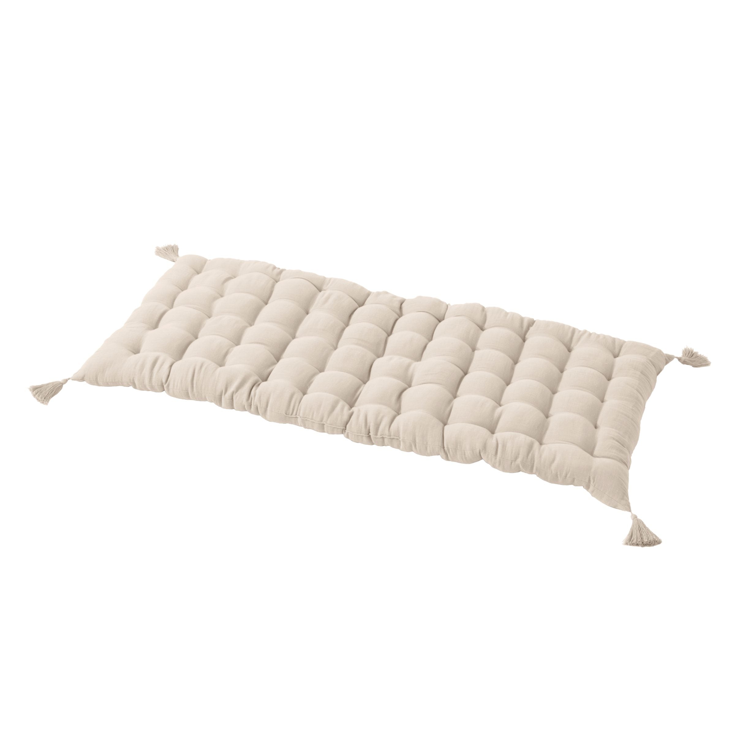 Beige muslin floor mattress