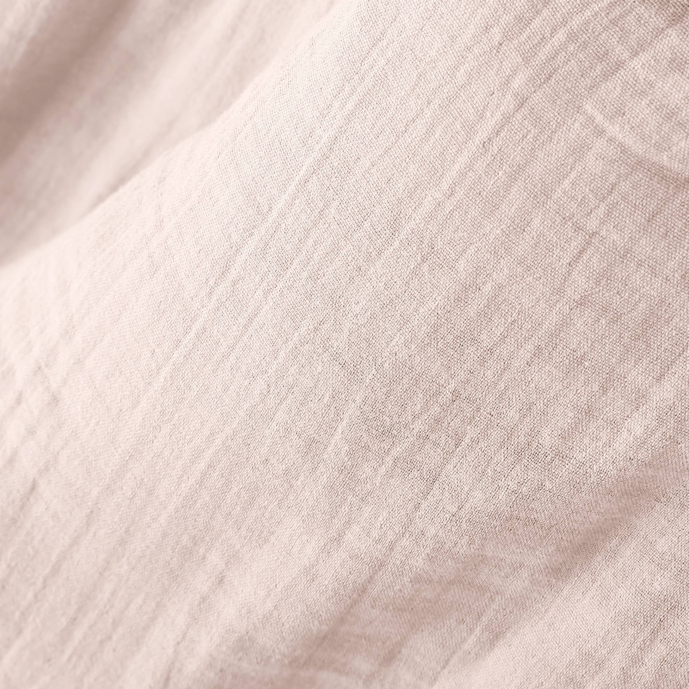Marshmallow muslin bed skirt