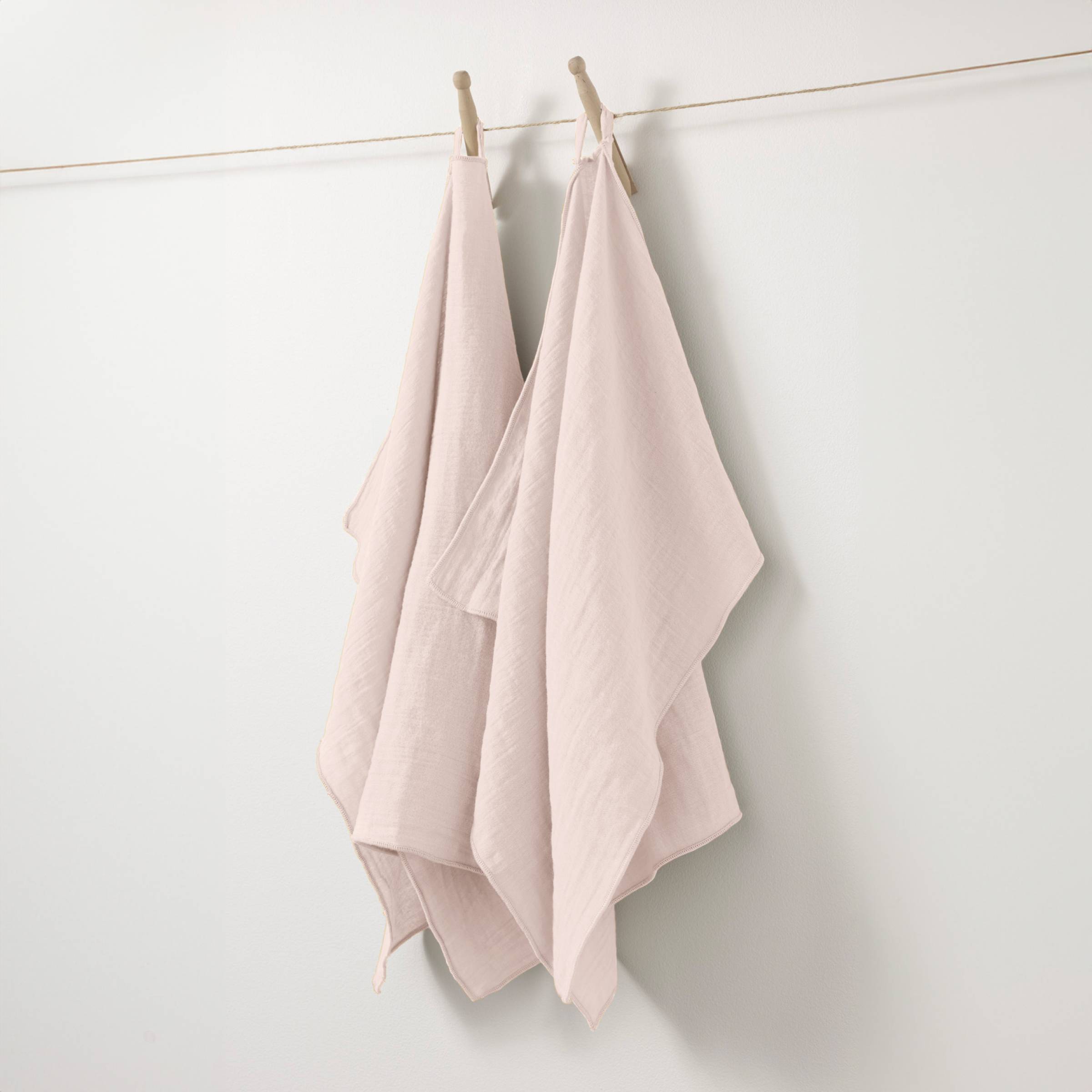 Marshmallow muslin hand towel - set of 2