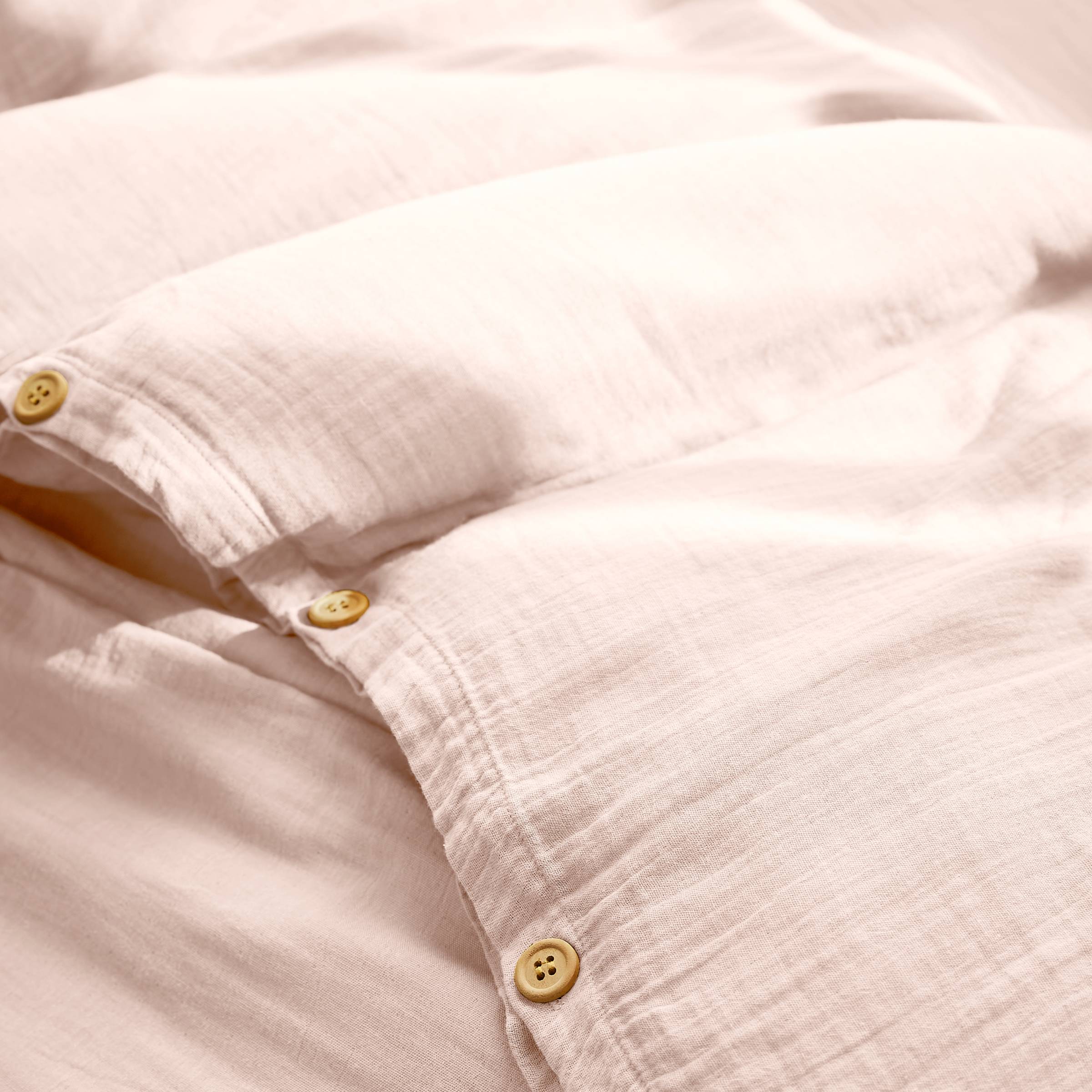 Marshmallow muslin duvet cover
