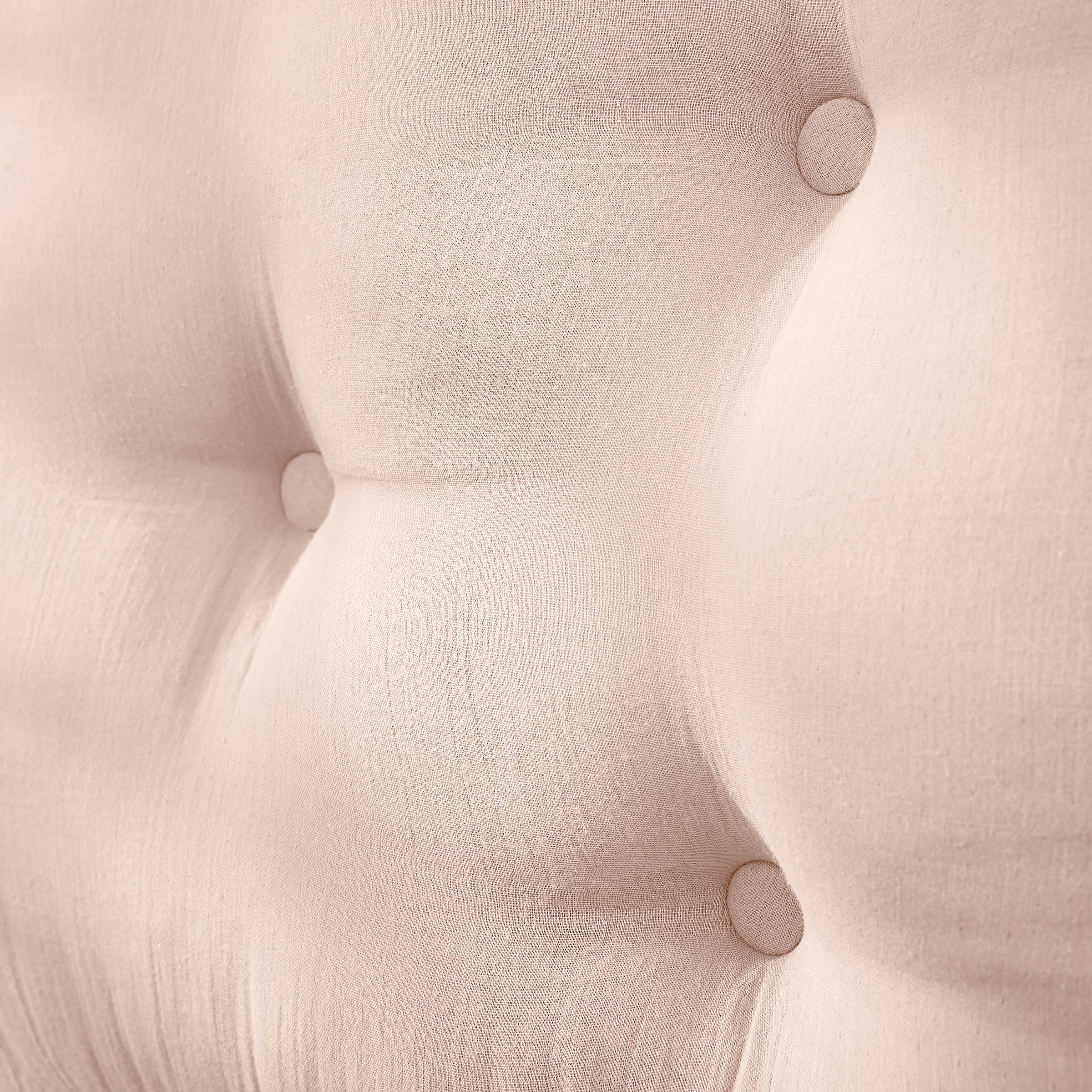 Marshmallow muslin headboard