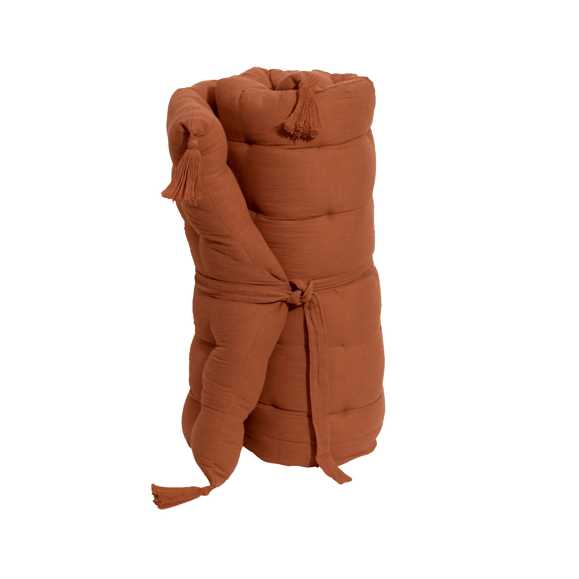 Terracotta muslin floor mattress
