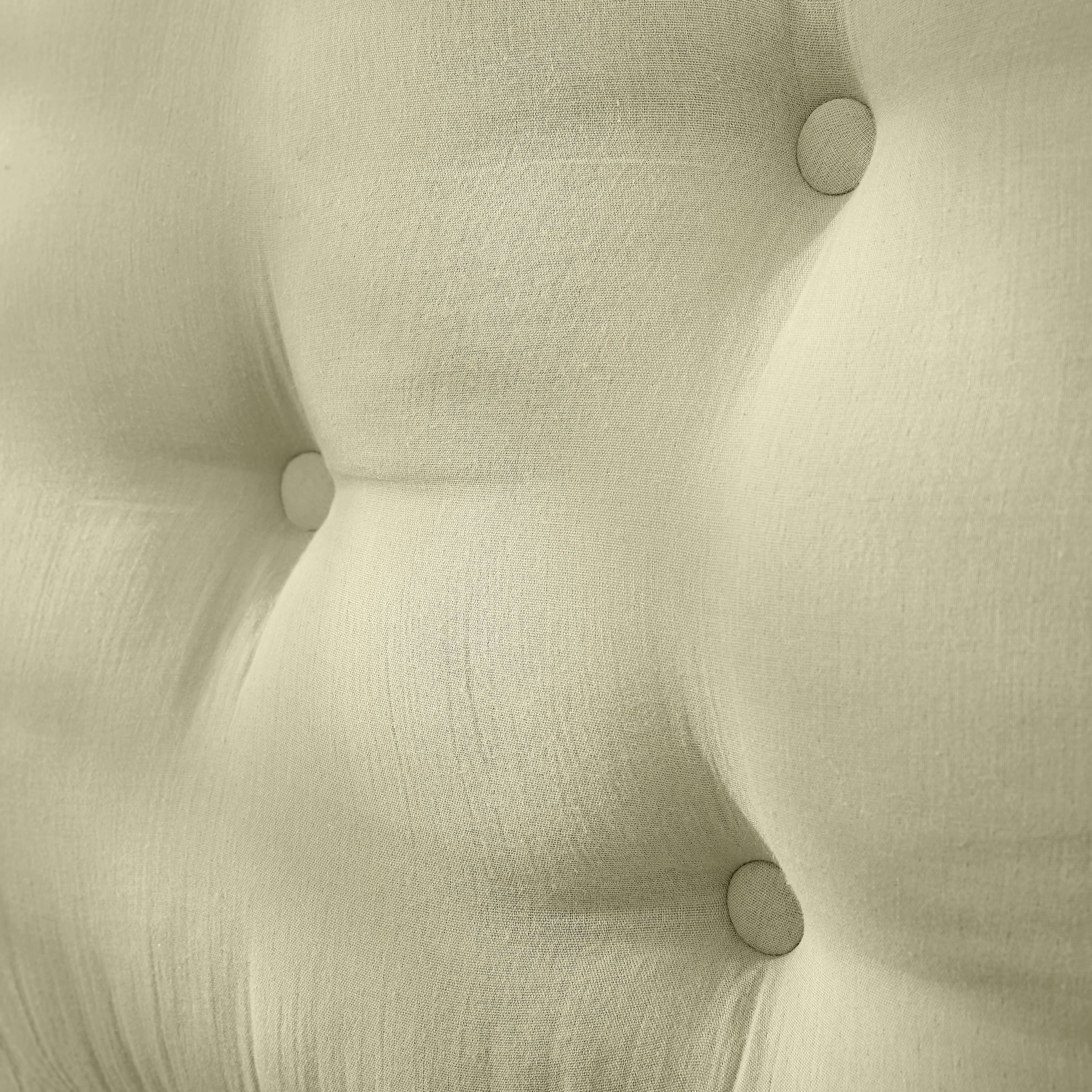 Light green muslin headboard