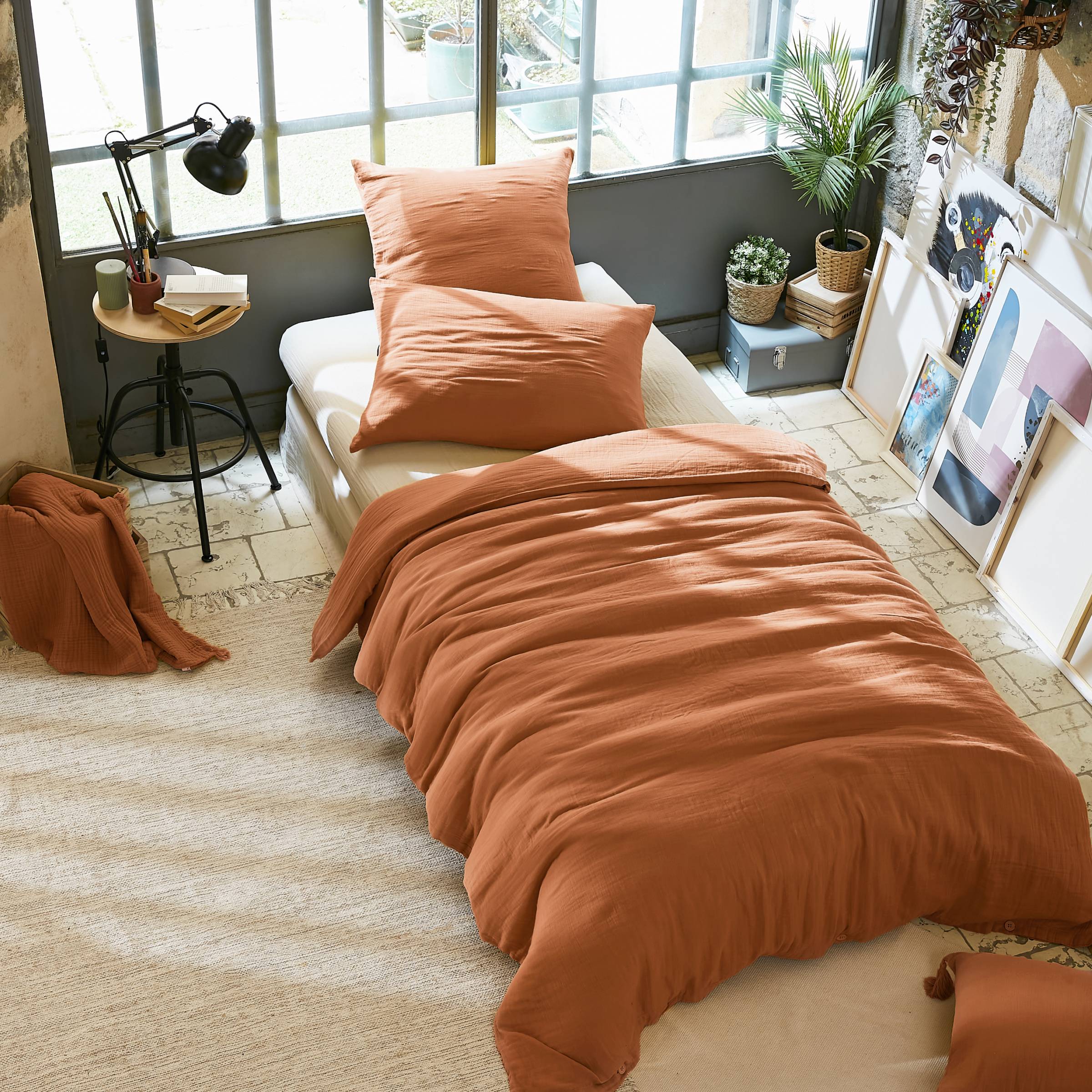 Apricot bedding set