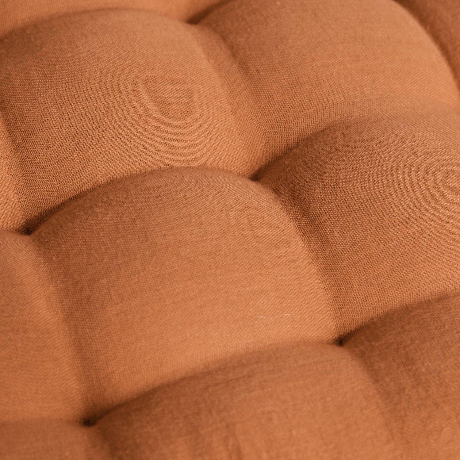 Apricot muslin chair cushion