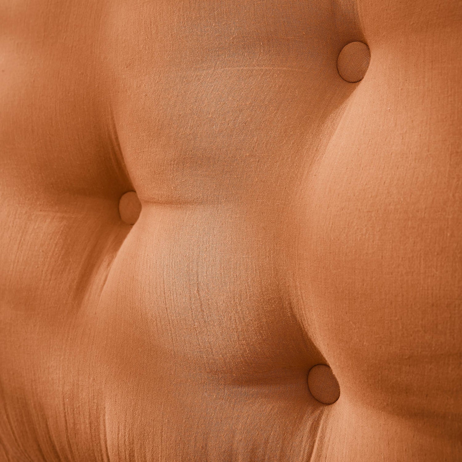 Apricot muslin headboard