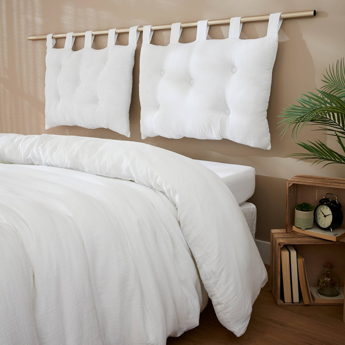 Chantilly muslin headboard