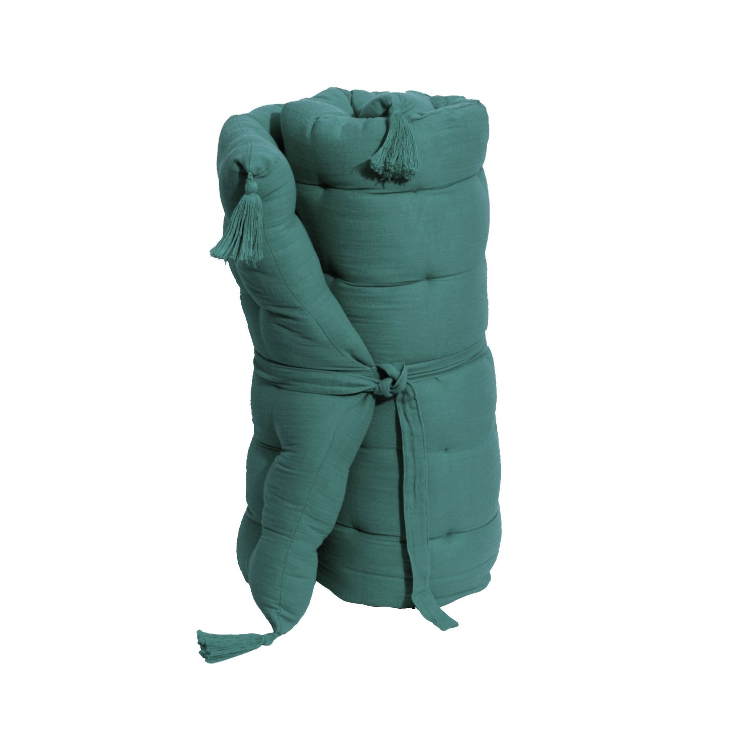 Duck blue muslin floor mattress