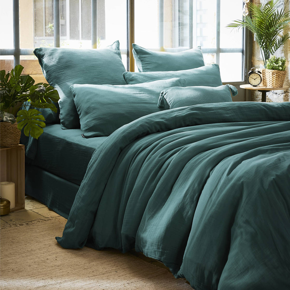 Duck blue bedding set