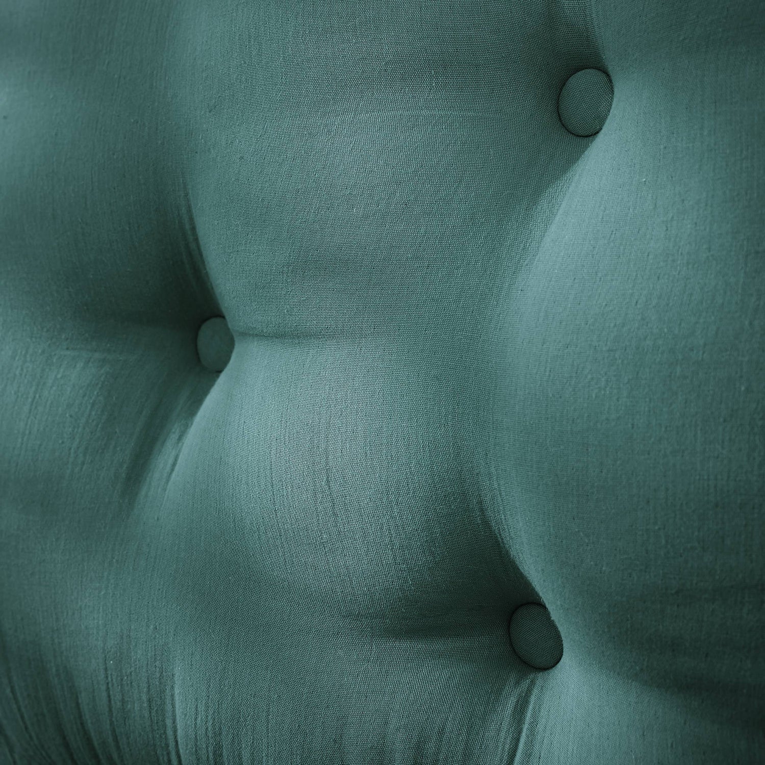 Duck blue muslin headboard