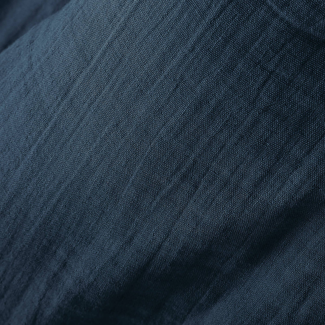 Midnight blue muslin flat sheet