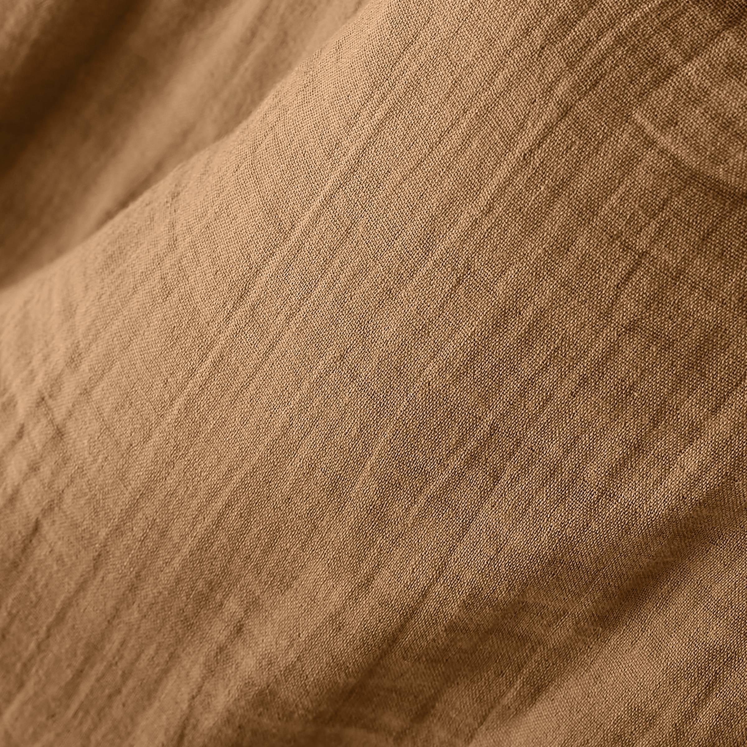 Camel muslin duvet cover