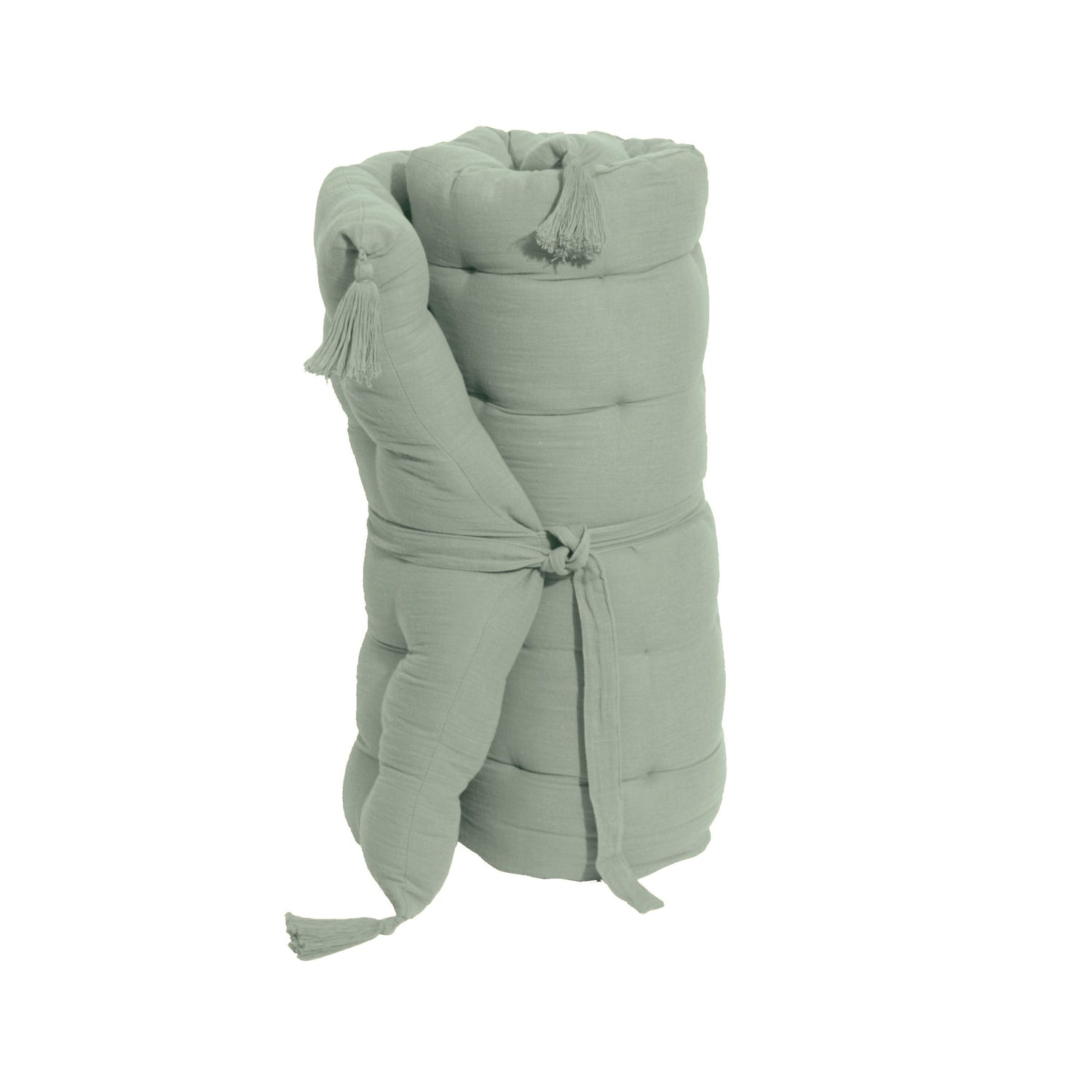Eucalyptus green muslin floor mattress