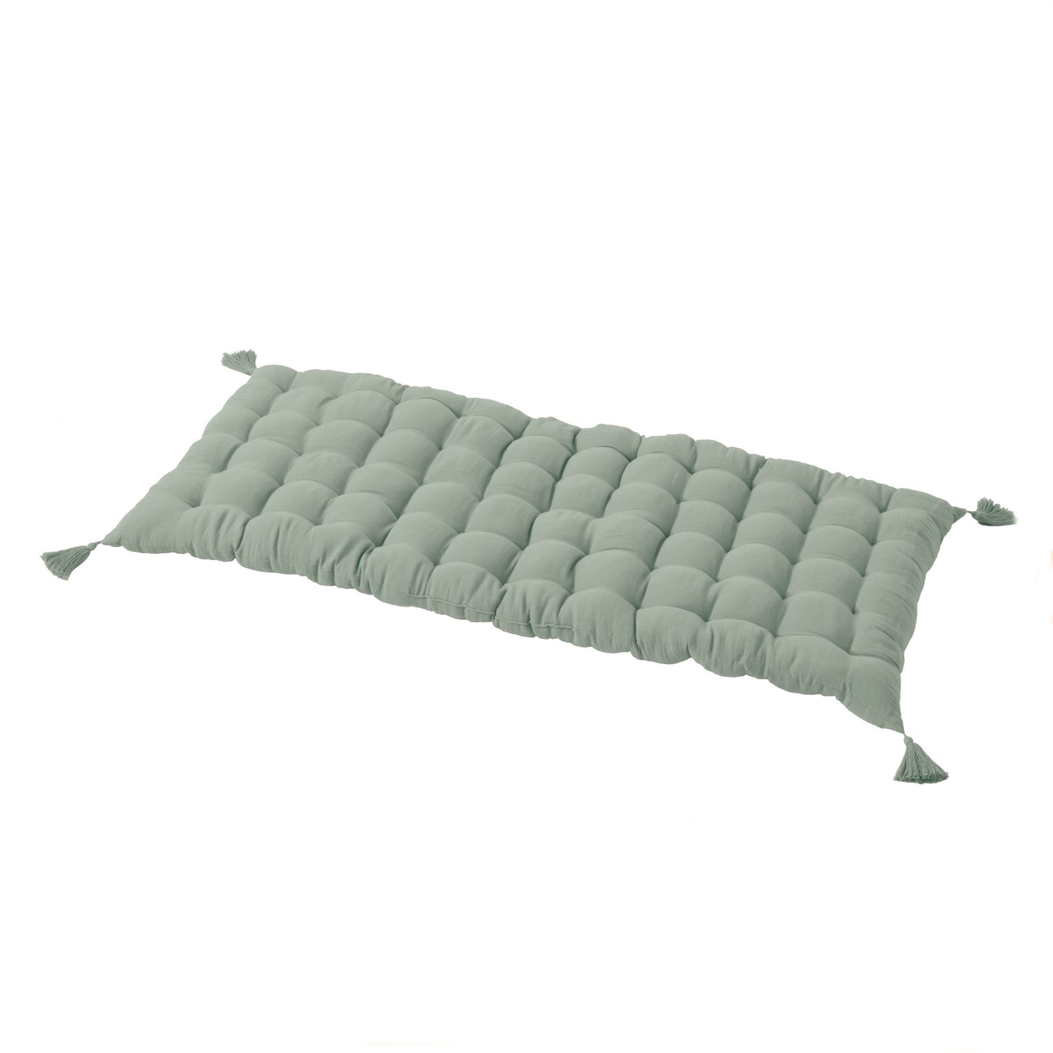 Eucalyptus green muslin floor mattress