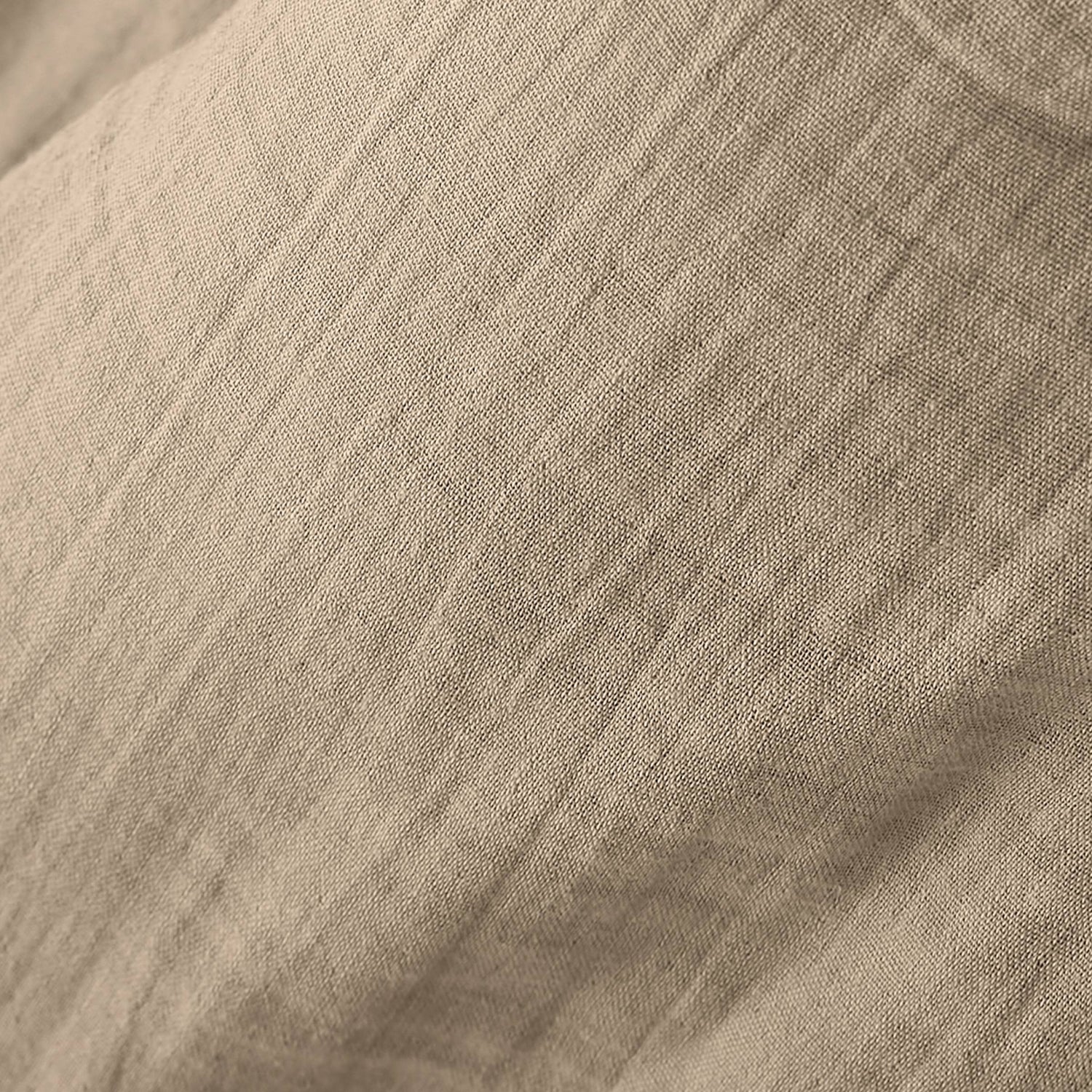 Taupe muslin bed skirt