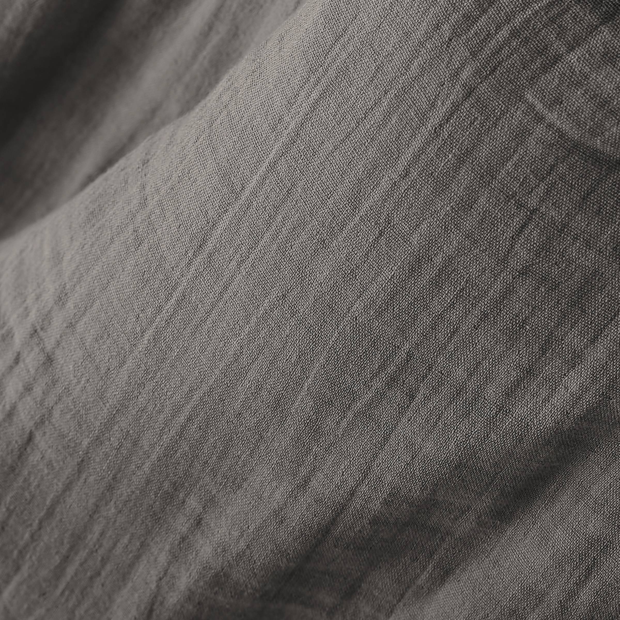Dark grey muslin pillowcase
