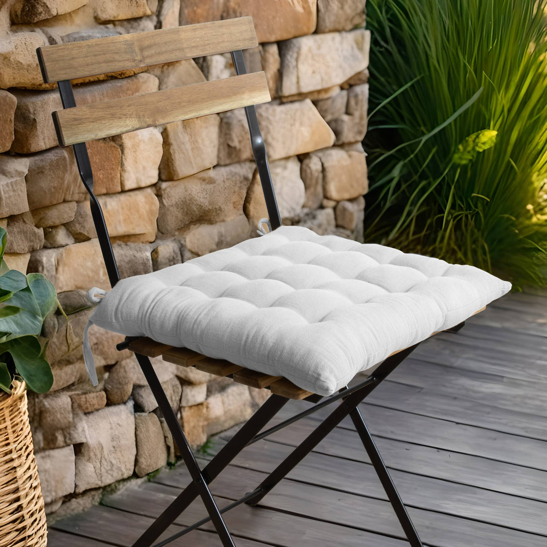 Cloud muslin chair cushion