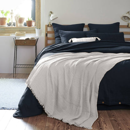 Cloud muslin throw