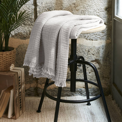 Cloud muslin throw