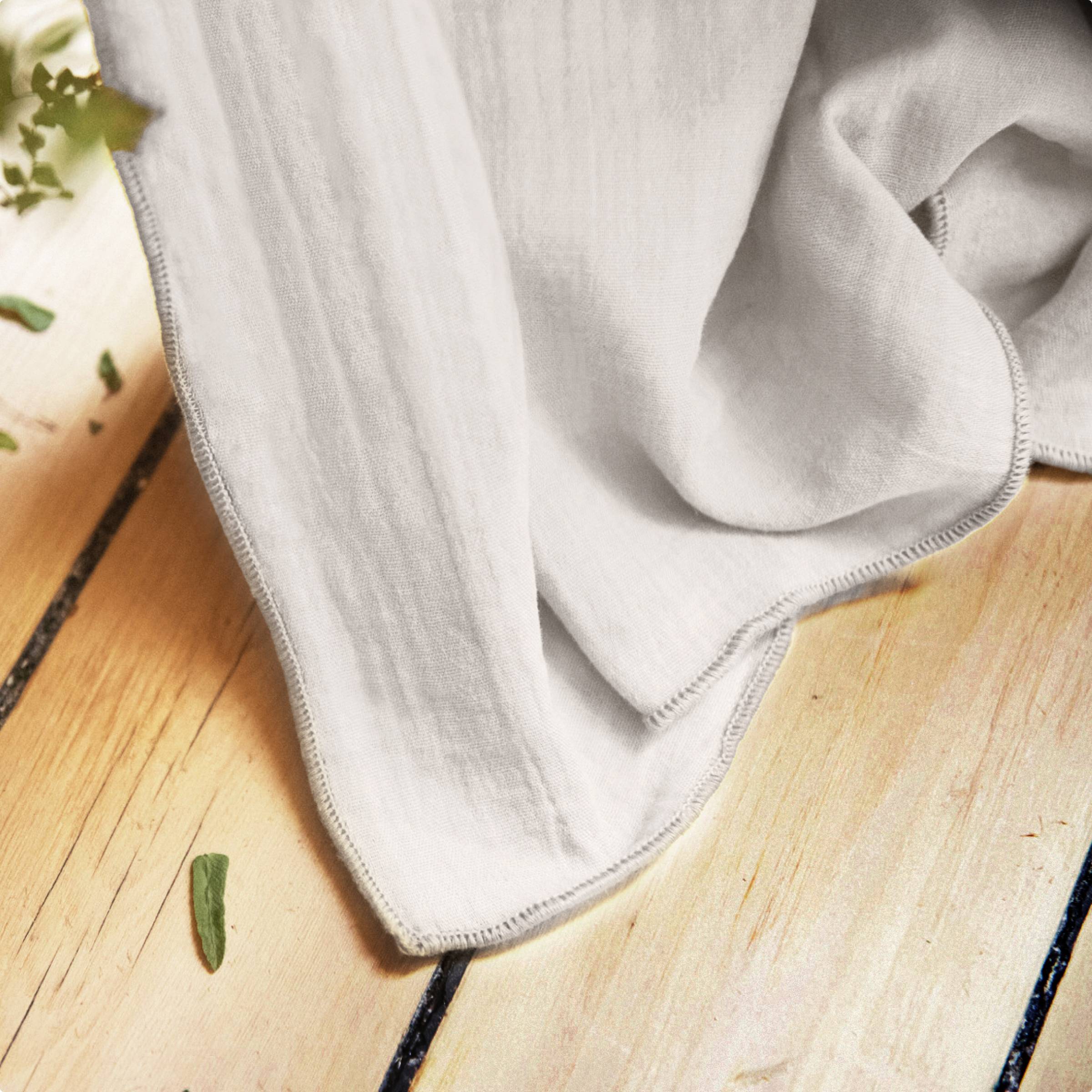 Cloud muslin pencil pleat curtain