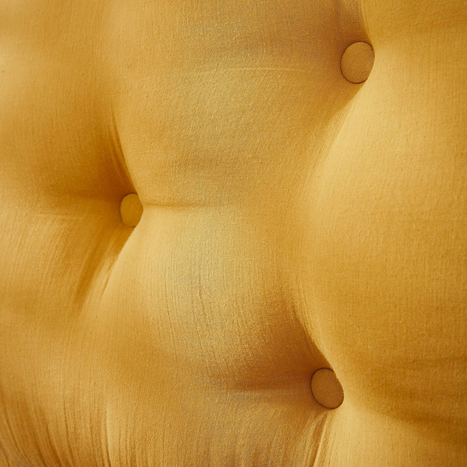 Saffron muslin headboard