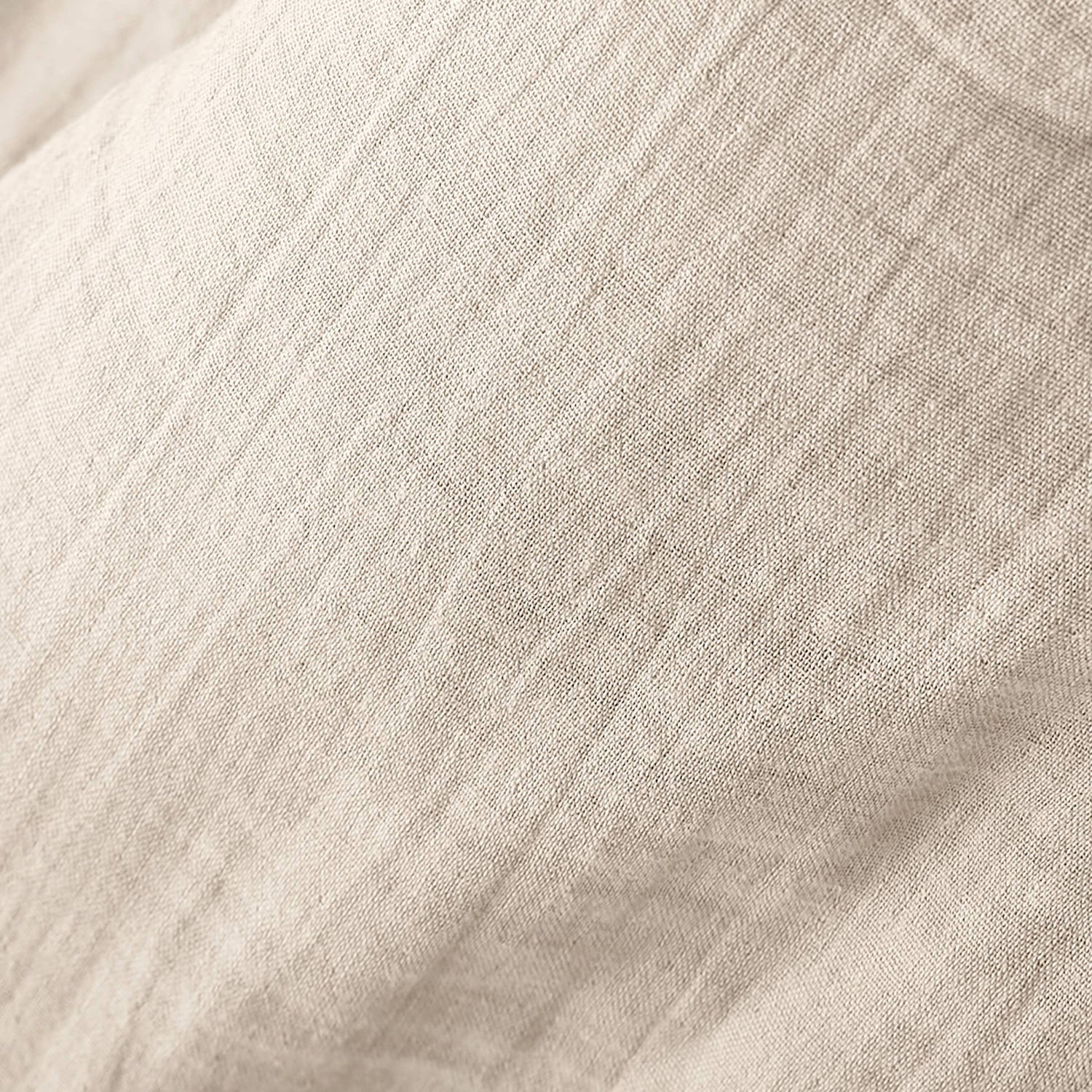Beige muslin pencil pleat curtain