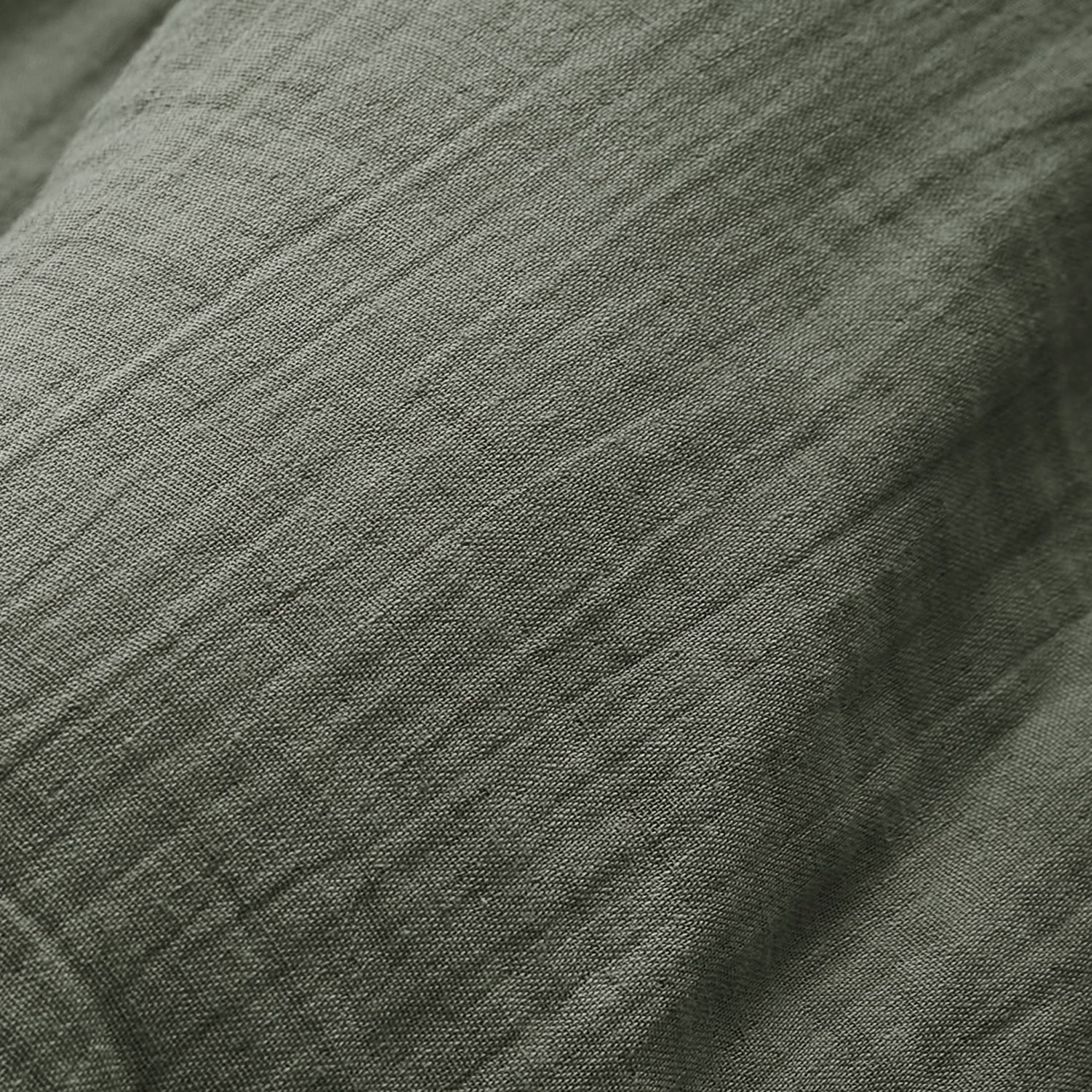 Rosemary green muslin fitted sheet