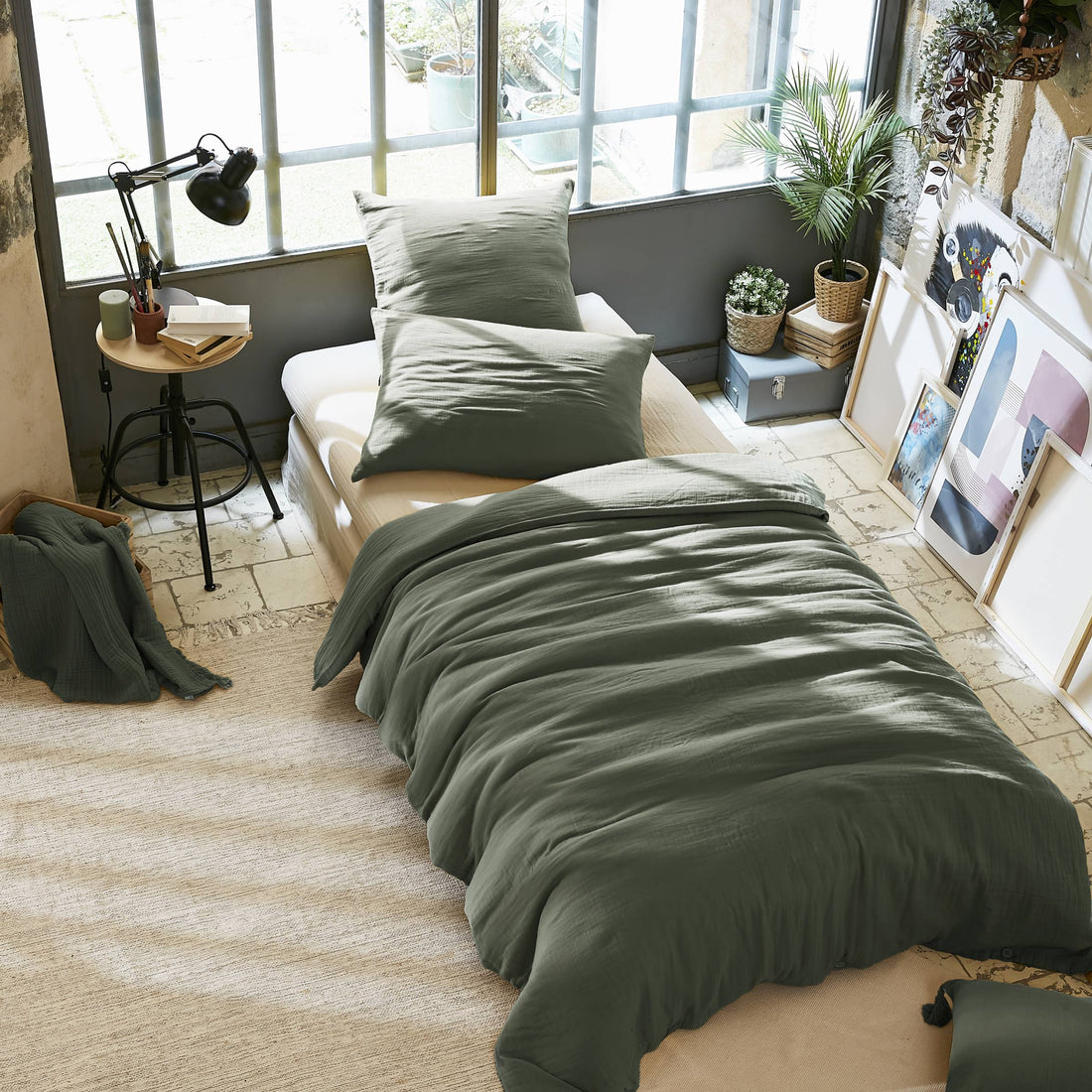 Rosemary green bedding set