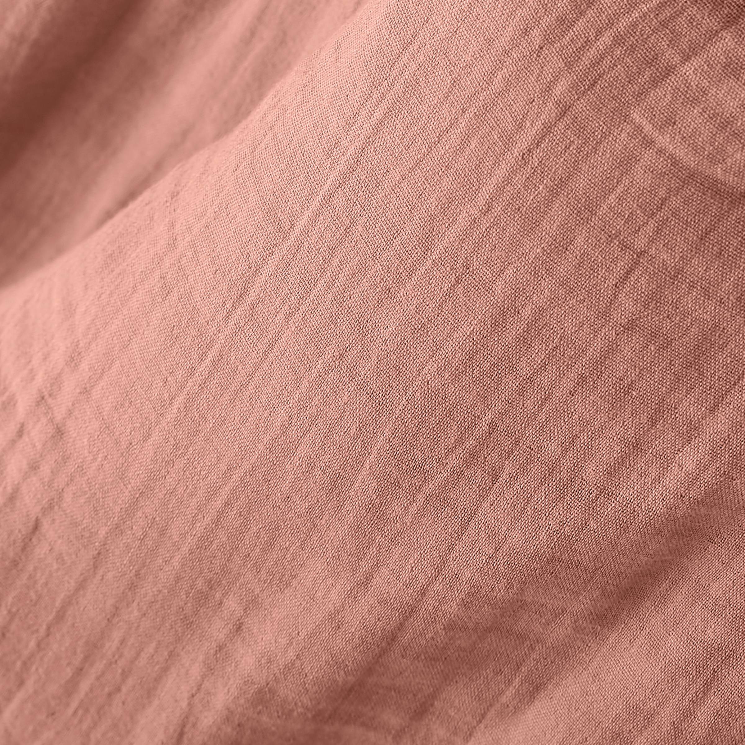 Peach pink muslin adjustable curtain