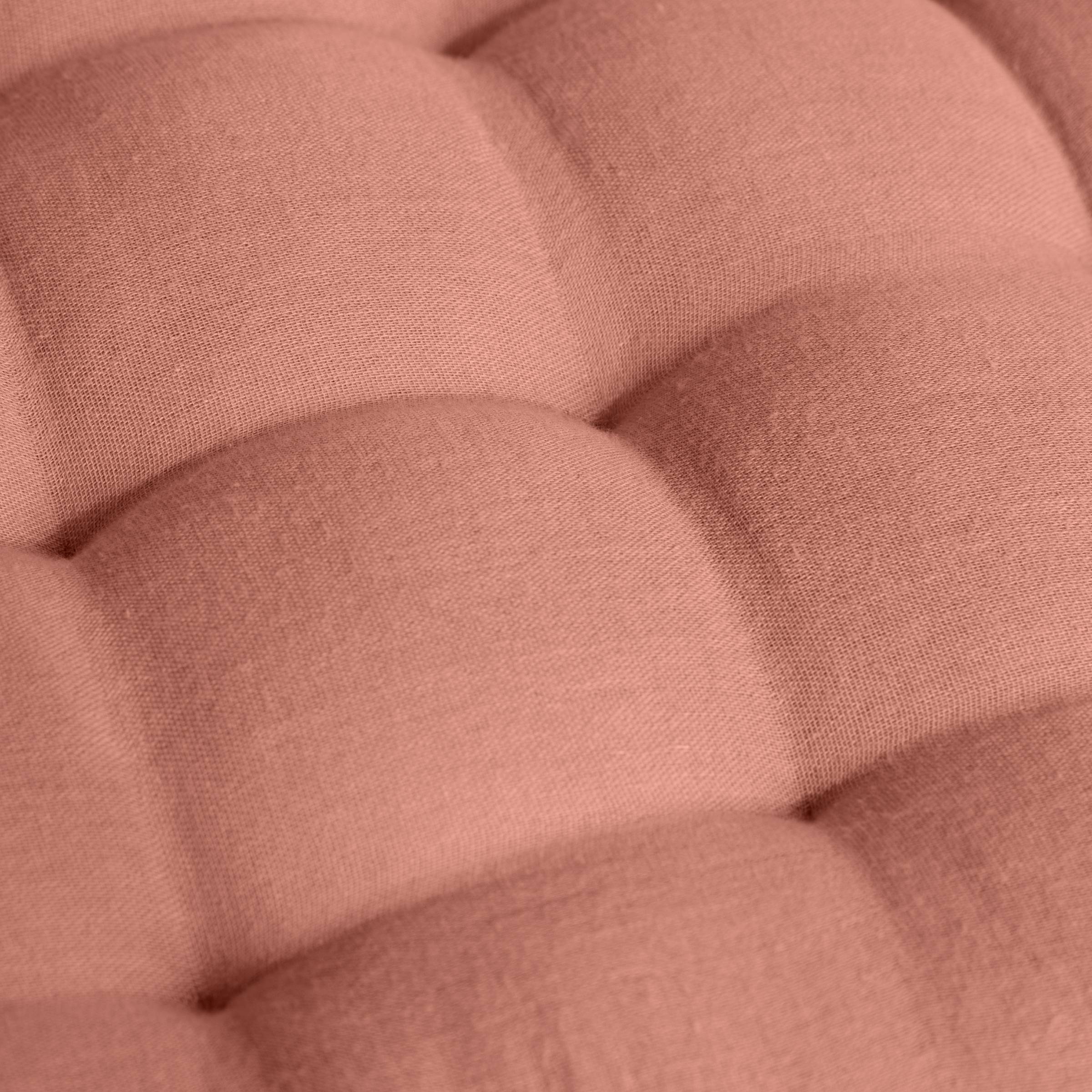 Peach pink muslin floor mattress