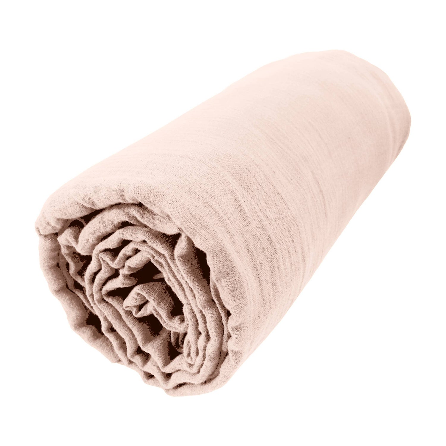 Marshmallow muslin fitted sheet