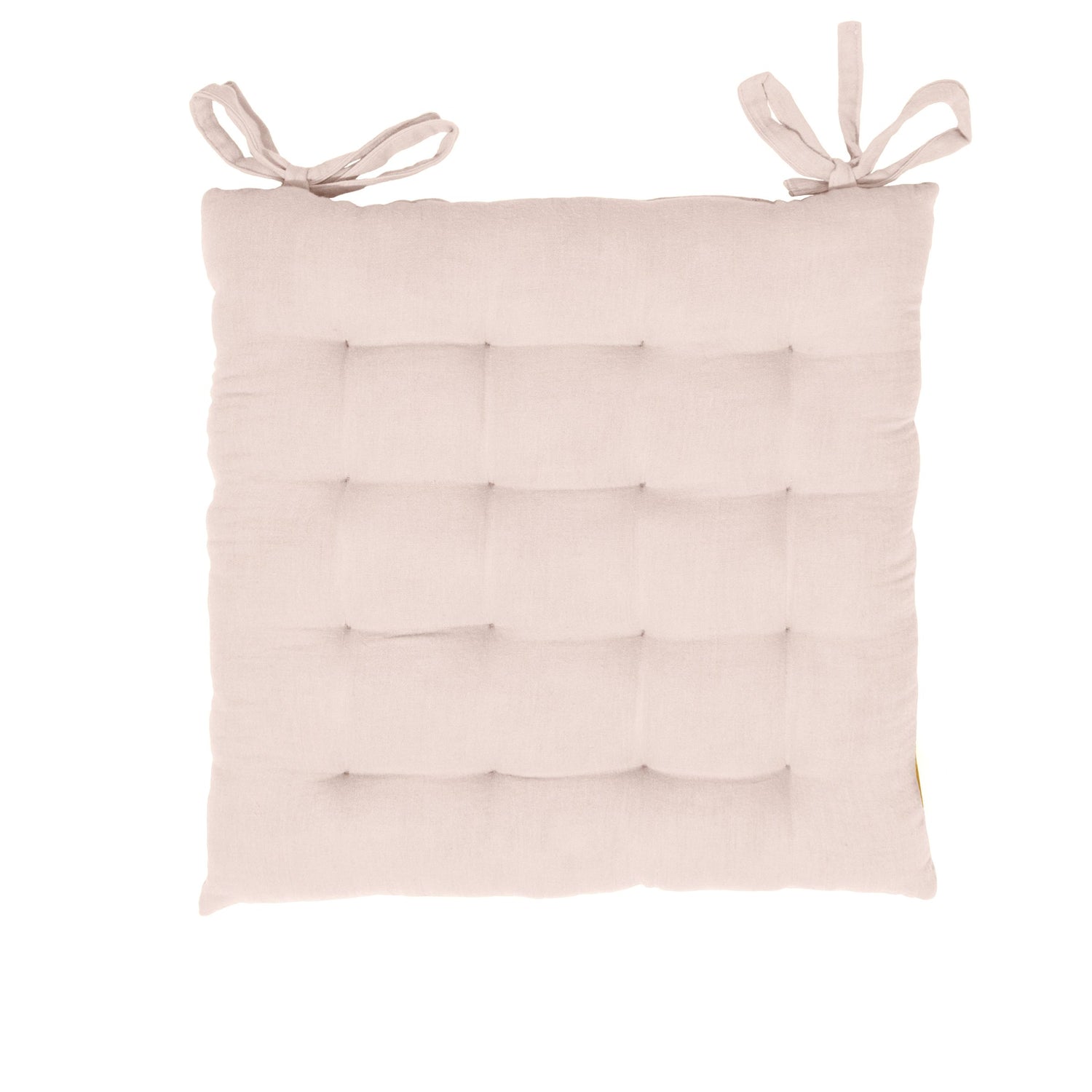 Marshmallow muslin chair cushion