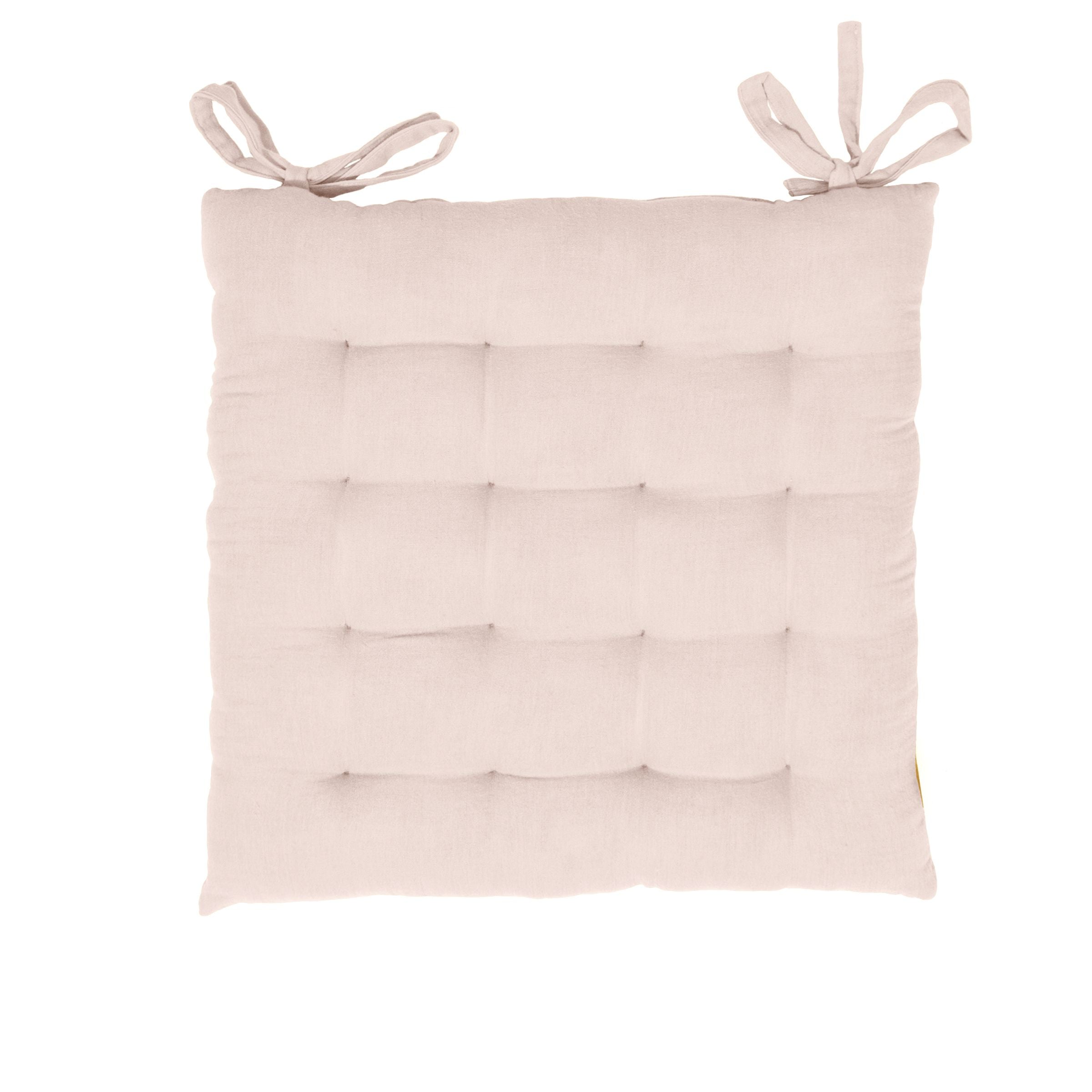Marshmallow muslin chair cushion