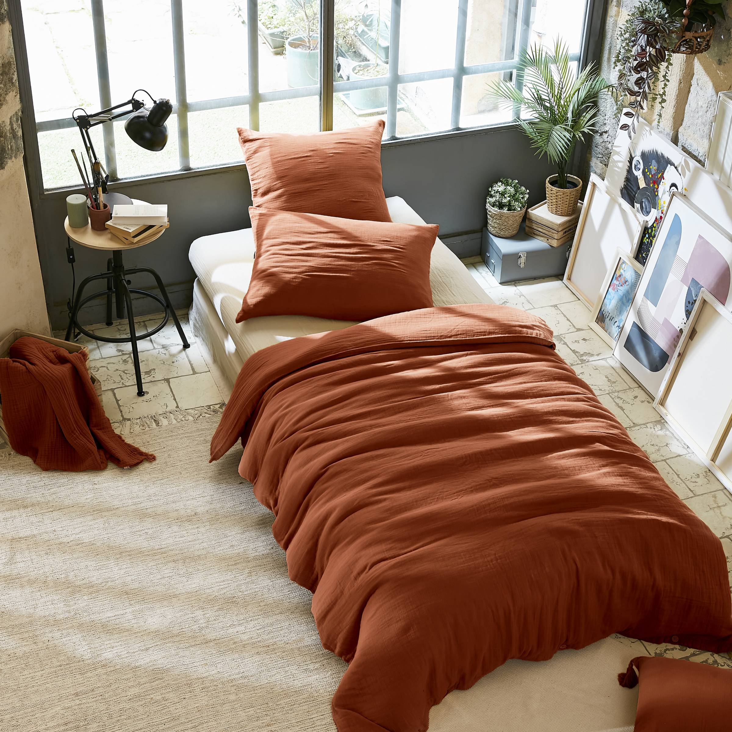 Terracotta bedding set