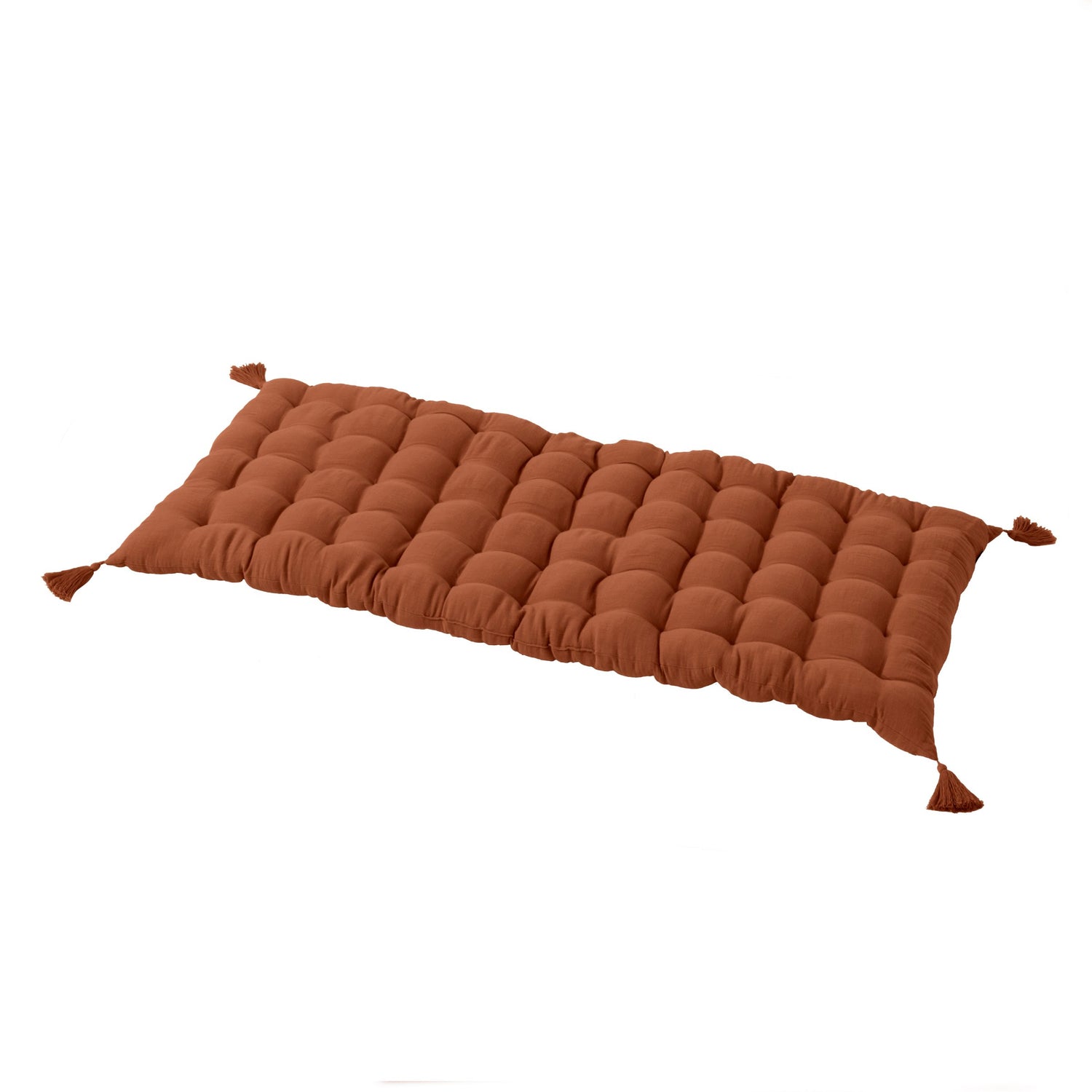 Terracotta muslin floor mattress