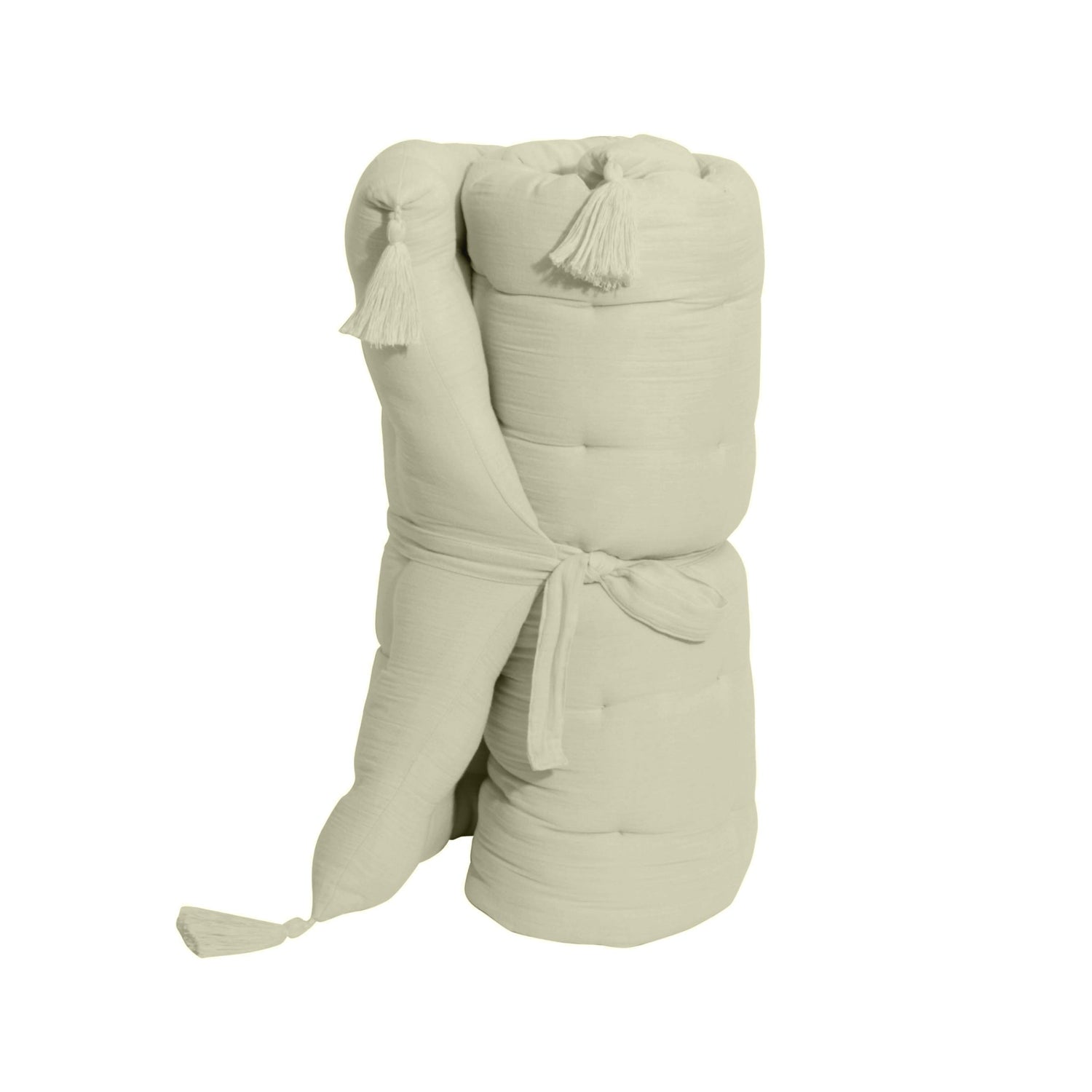 Light green muslin floor mattress